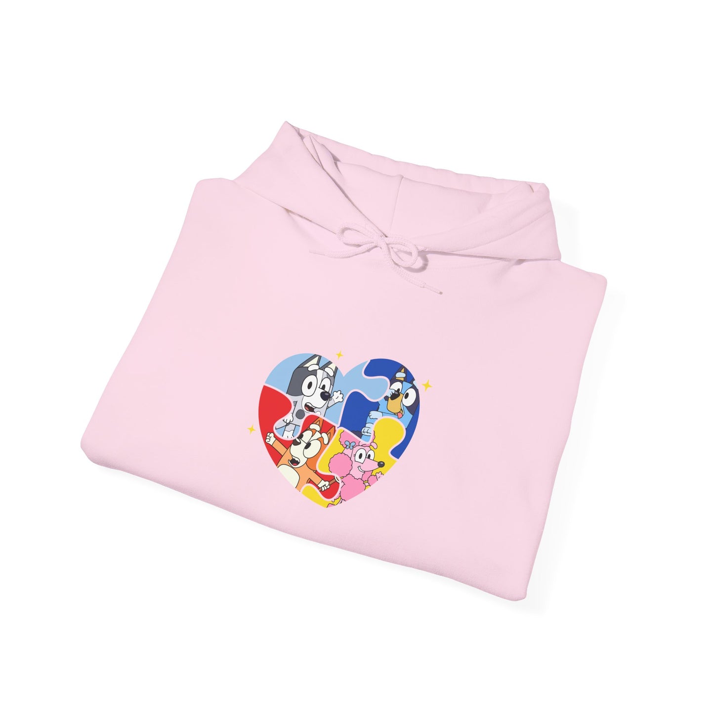 Retro Cartoon Heart Hoodie — Colorful Vintage Characters Graphic Sweatshirt