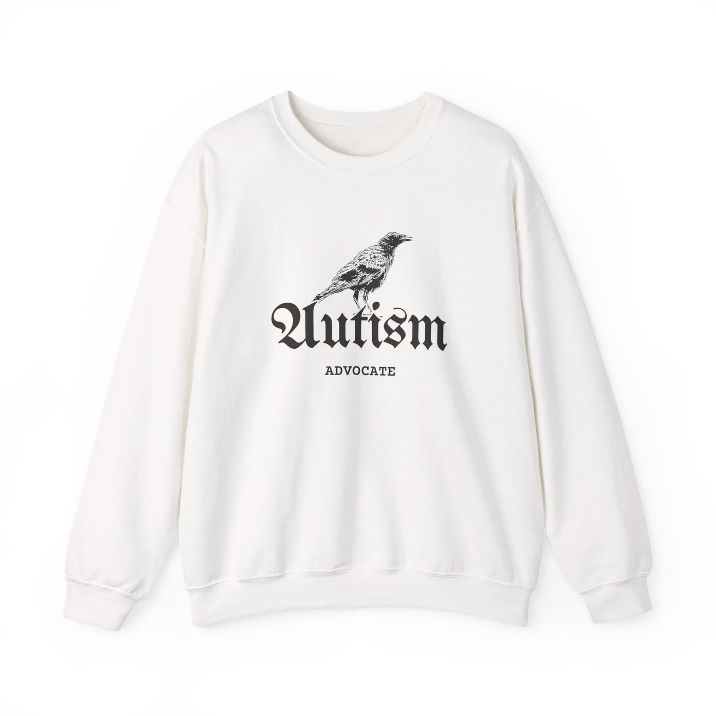 Autism Advocate Crewneck Sweatshirt — Vintage Raven Graphic
