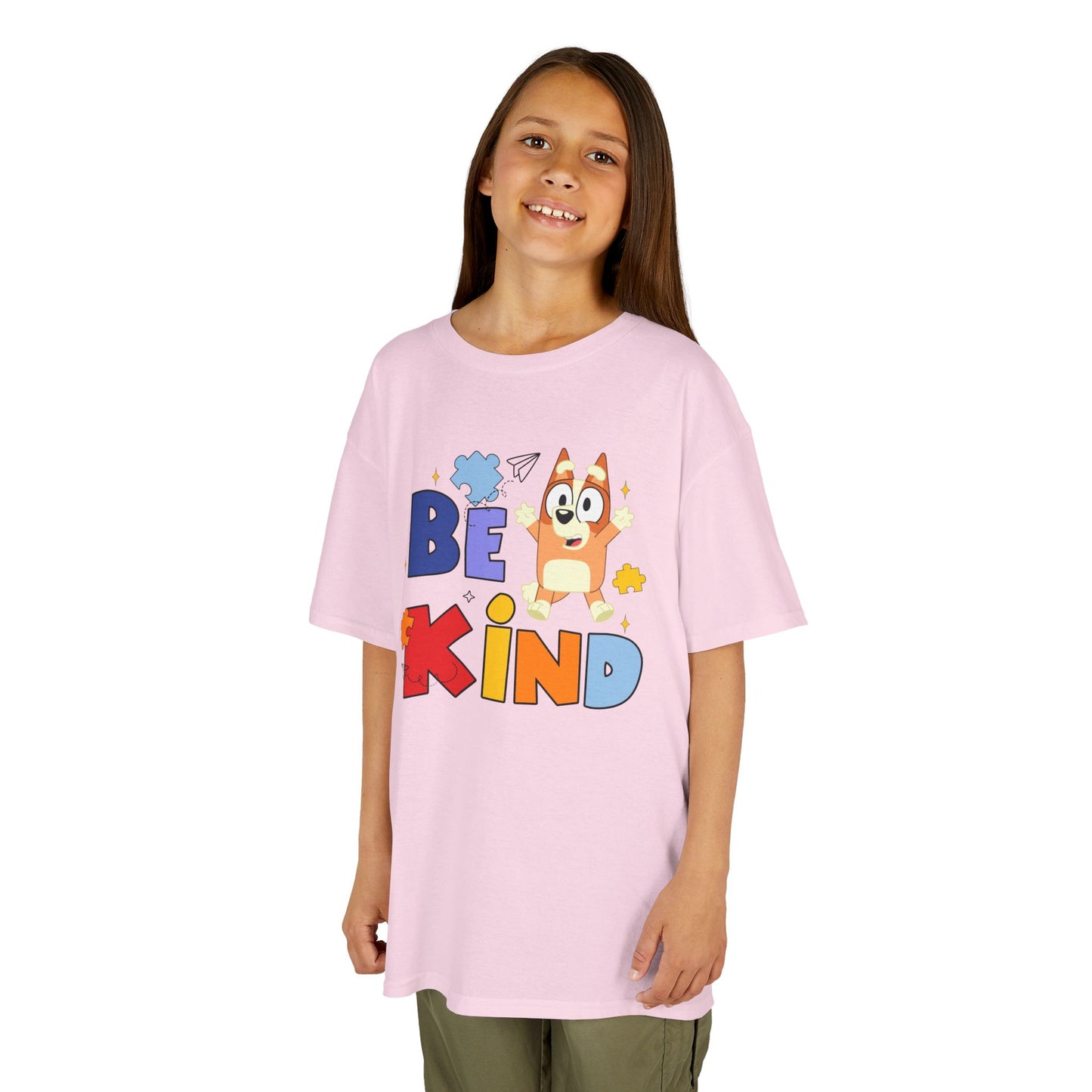 Kids Autism Awareness T-Shirt — Colorful Puzzle Heart Design