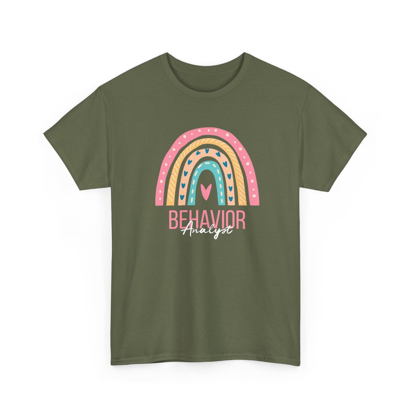 Behavior Analyst Rainbow T-Shirt – Cute Pastel ABA Tee for Teachers & Therapists