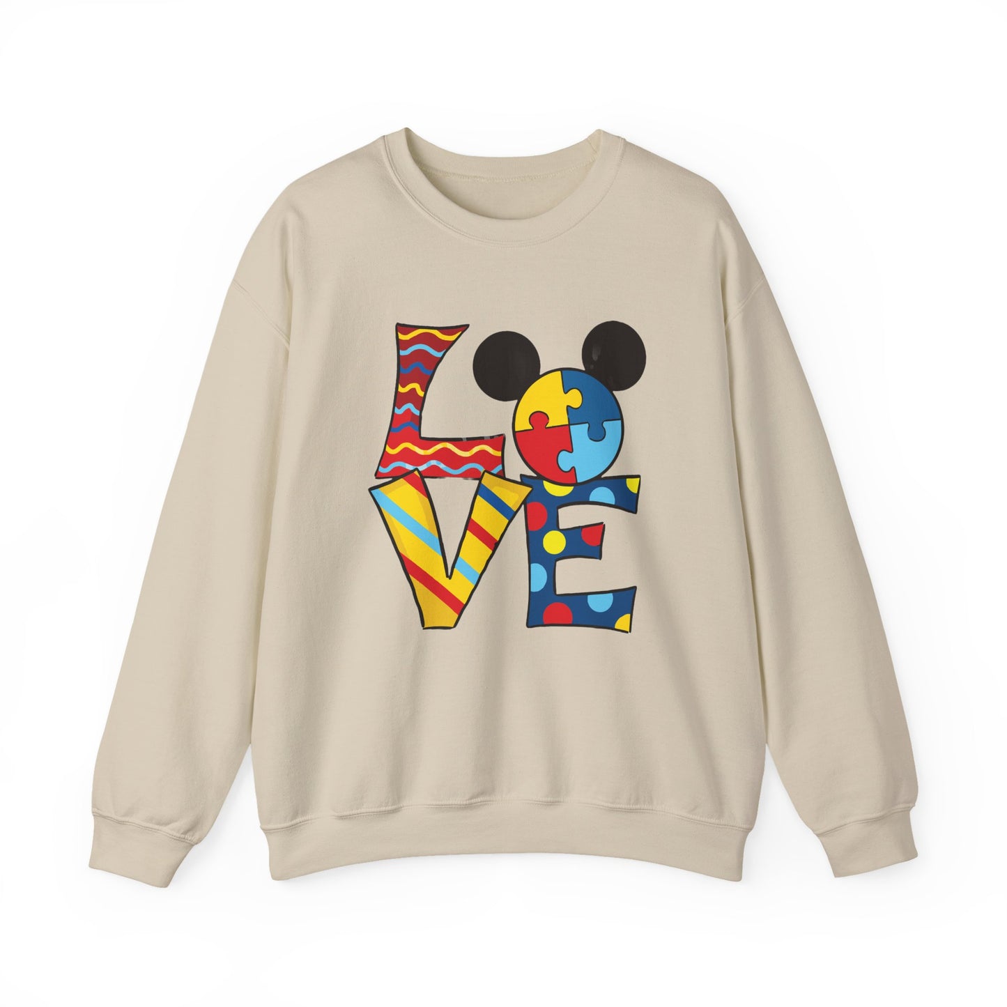 Autism Awareness LOVE Crewneck Sweatshirt