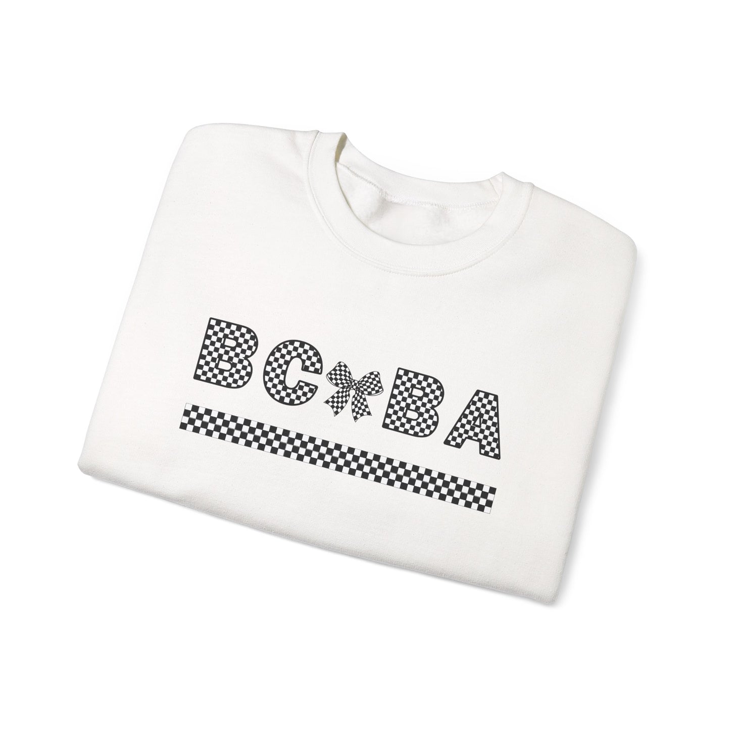 BCBA Bow Checkerboard Crewneck Sweatshirt
