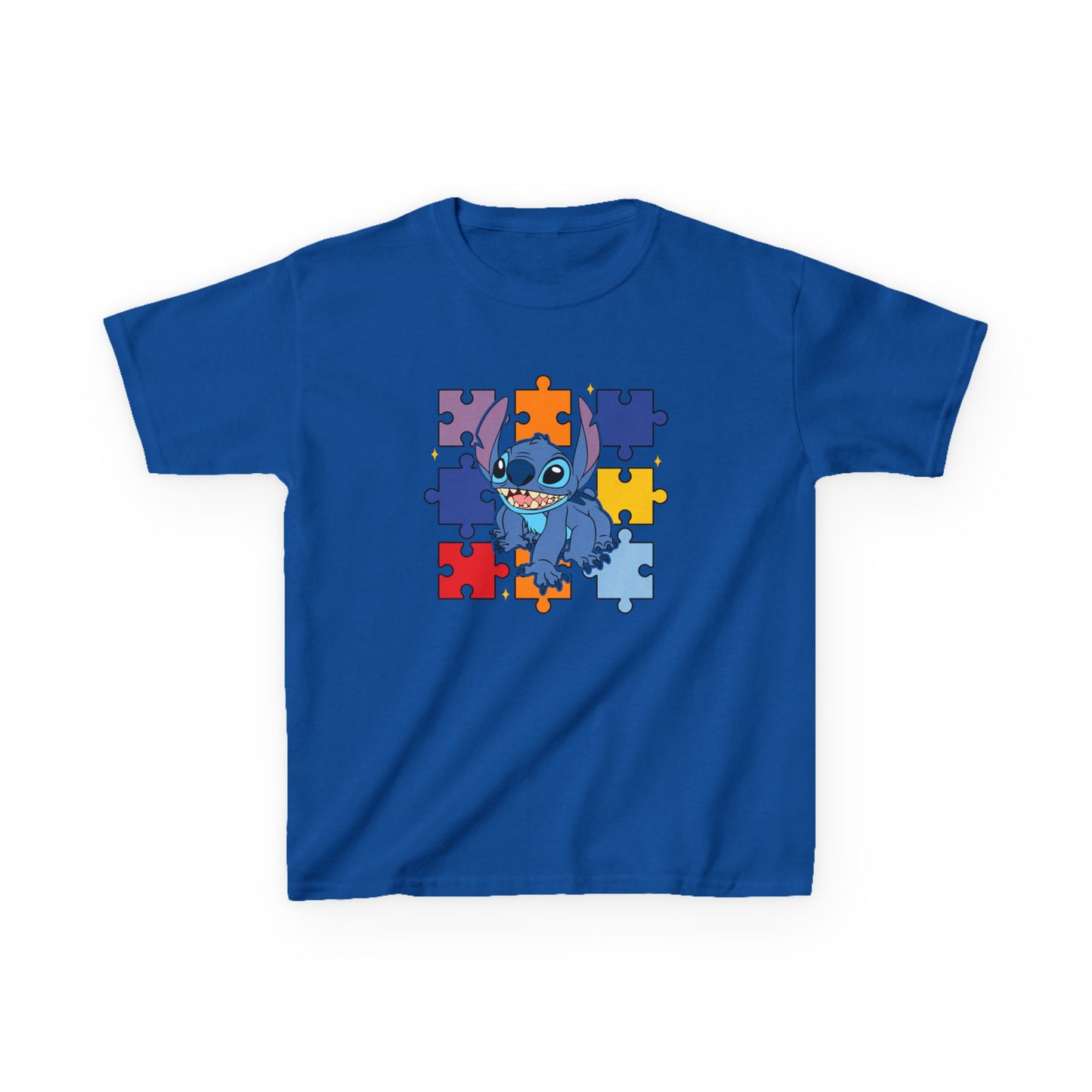 Autism Puzzle Stitch Kids Tee