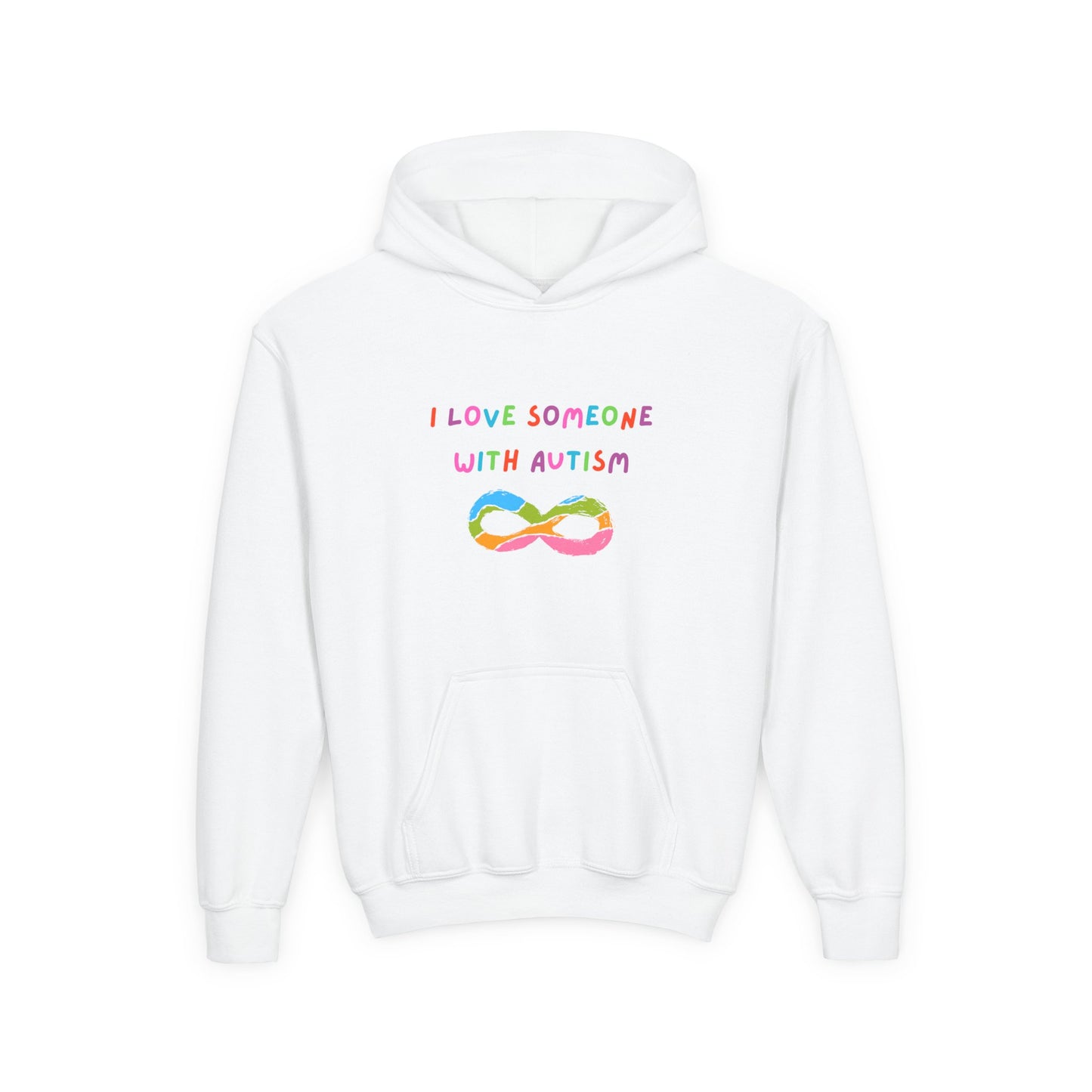 Autism Awareness Youth Hoodie - I Love Someone with Autism