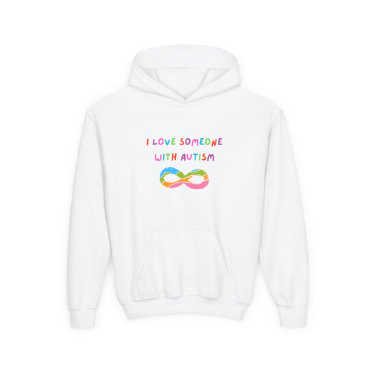 Autism Awareness Youth Hoodie - I Love Someone with Autism