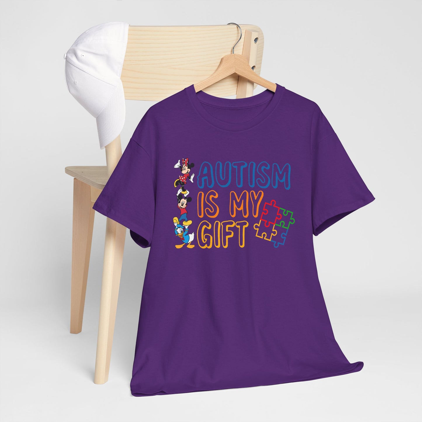 Autism Is My Gift T-Shirt — Colorful Puzzle Piece Awareness Tee