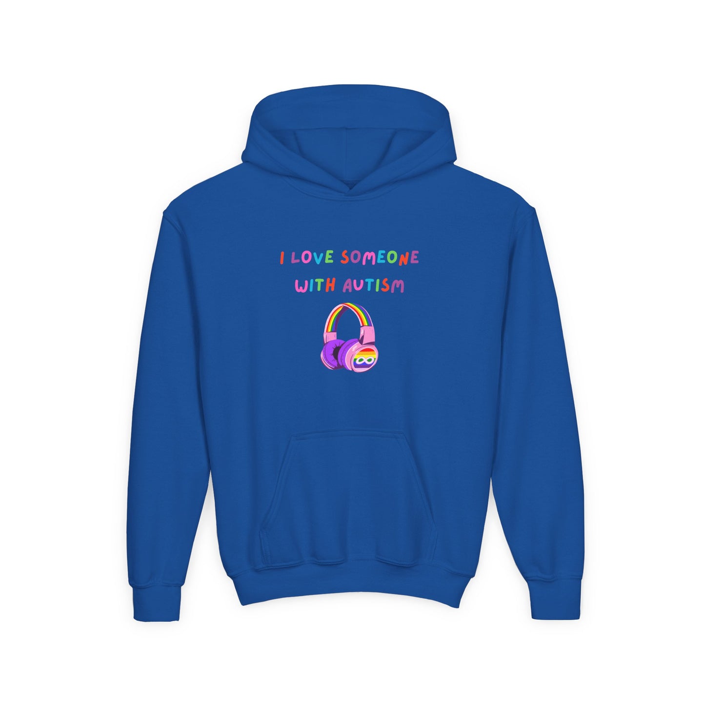 Autism Awareness Youth Hoodie - I Love Someone with Autism