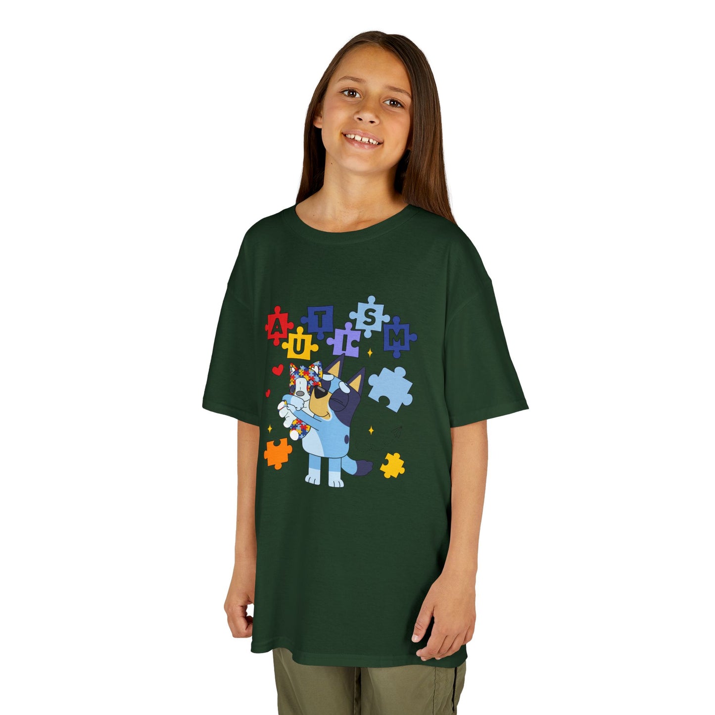 Autism Awareness Kids Tee — Cute Puzzle-Piece Unicorn Design