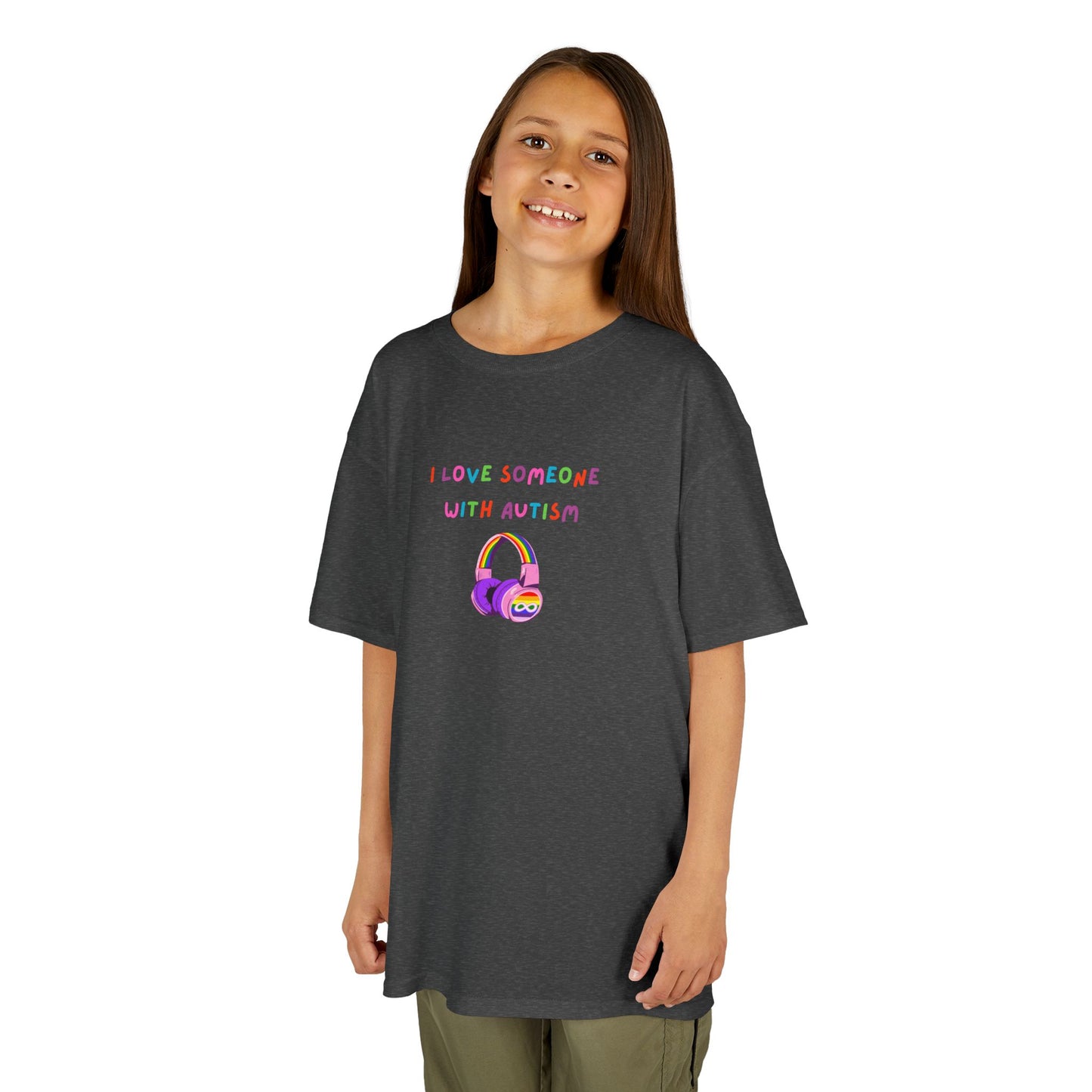 Autism Awareness Kids Tee - I Love Someone with Autism