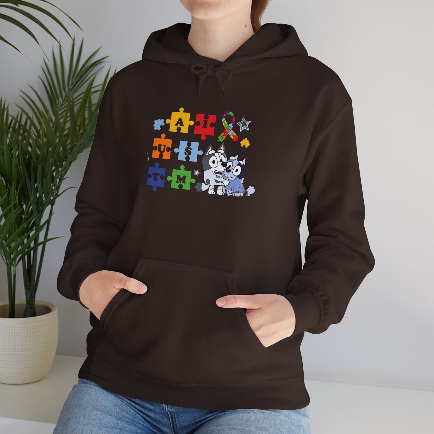Autism Awareness Puzzle Paw Hoodie