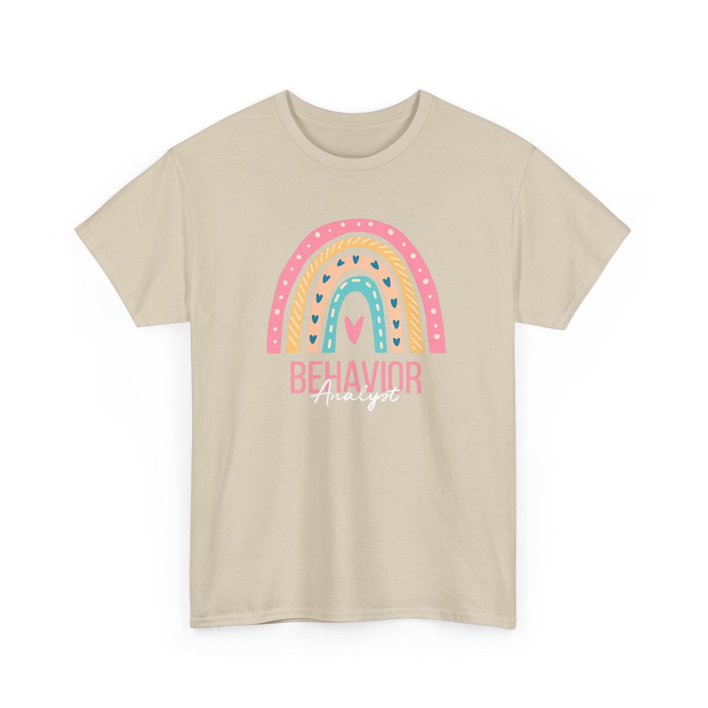 Behavior Analyst Rainbow T-Shirt – Cute Pastel ABA Tee for Teachers & Therapists