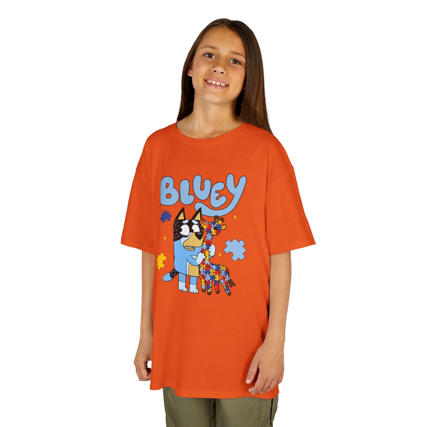 Bluey Kids T-Shirt – Colorful Cartoon Blue Heeler Design