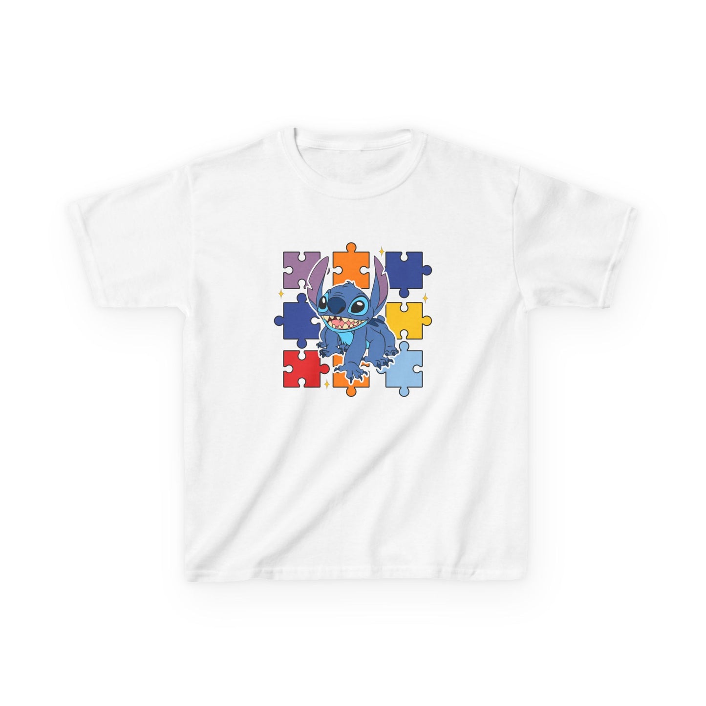 Autism Puzzle Stitch Kids Tee