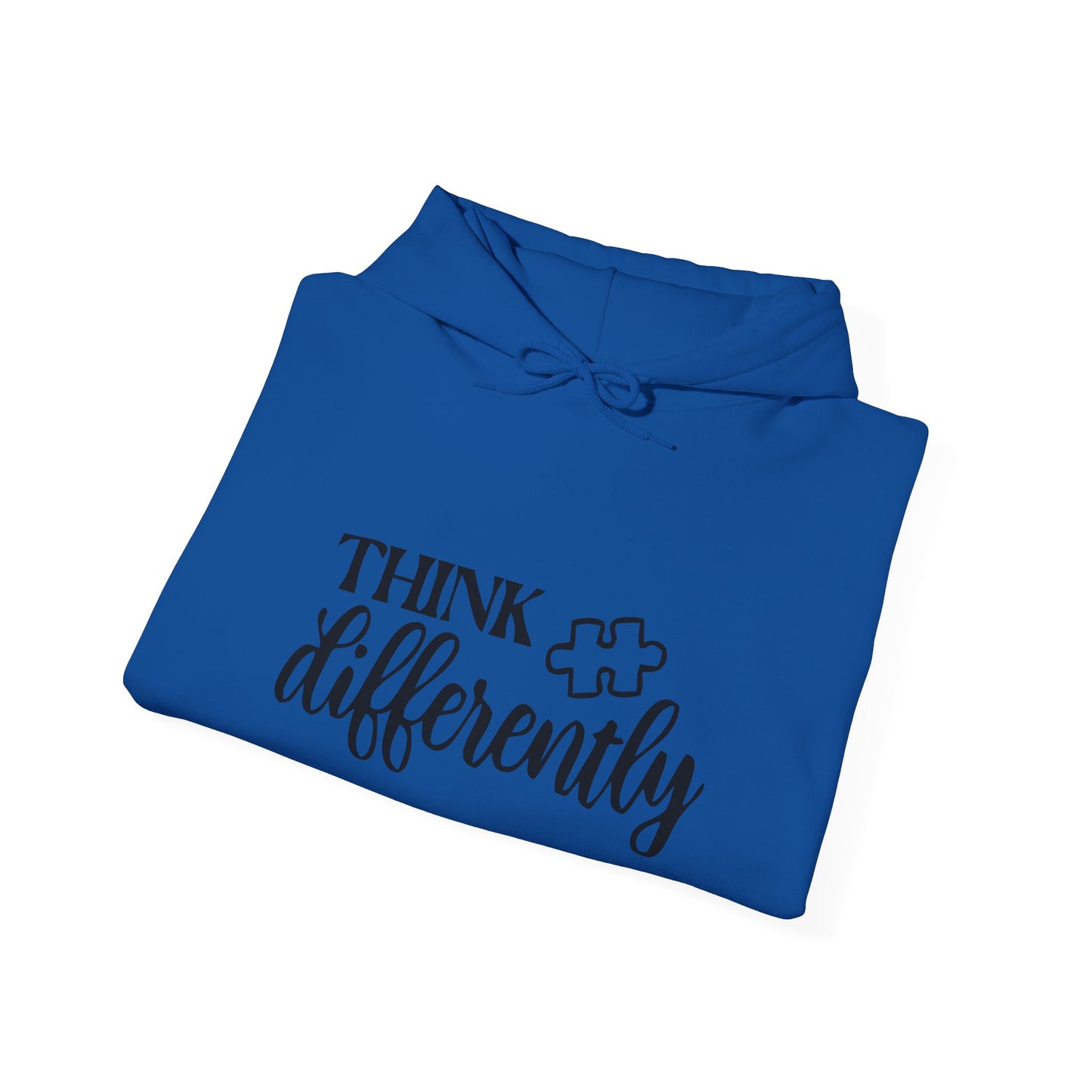 Think Differently Puzzle Piece Hooded Sweatshirt