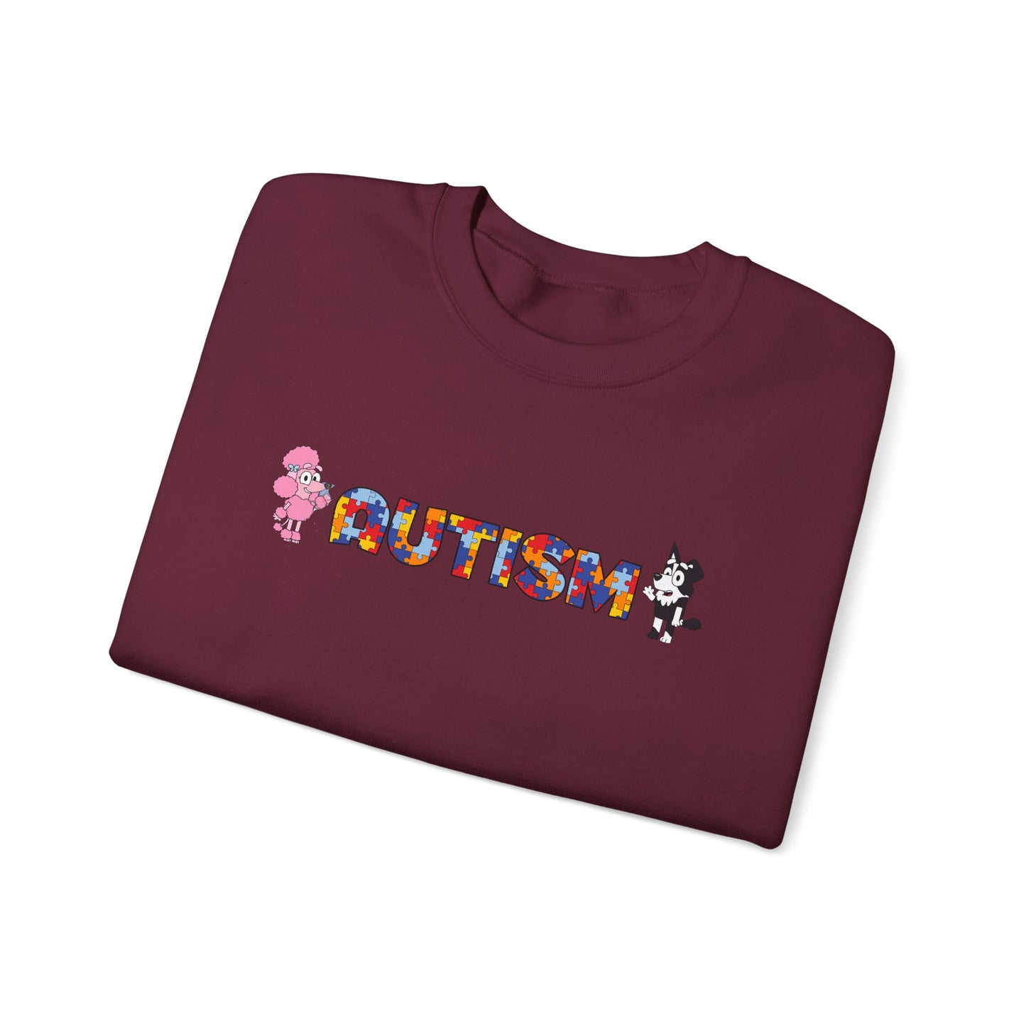 Autism Puzzle Heart Crewneck Sweatshirt