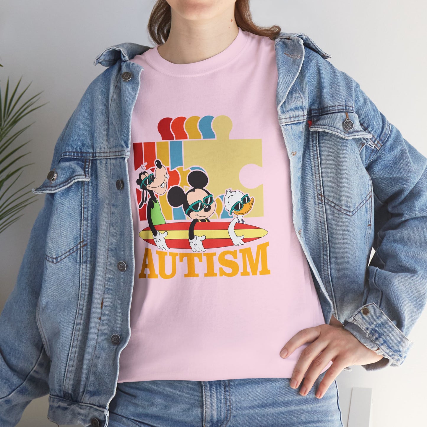Autism Awareness Tee — Colorful Puzzle & Playful Characters Design