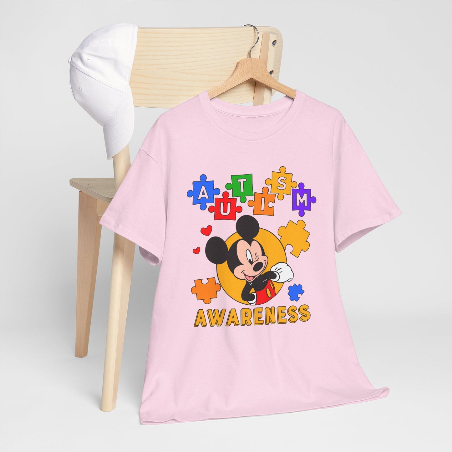 Autism Awareness Puzzle Tee — Cute Character Design