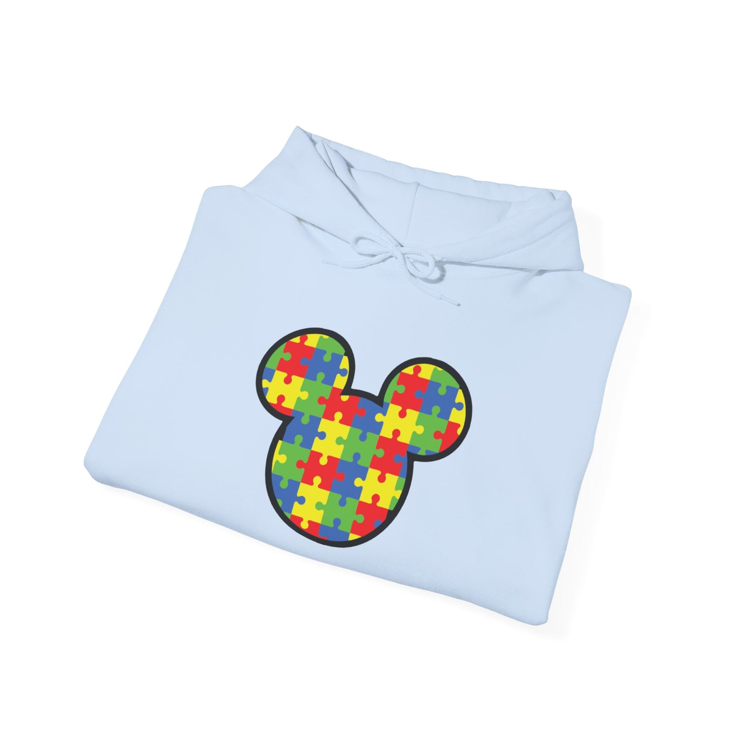 Colorful Puzzle Mickey Hoodie - Unisex Heavy Blend®
