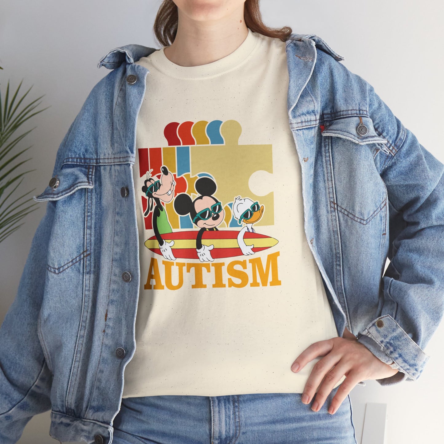 Autism Awareness Tee — Colorful Puzzle & Playful Characters Design