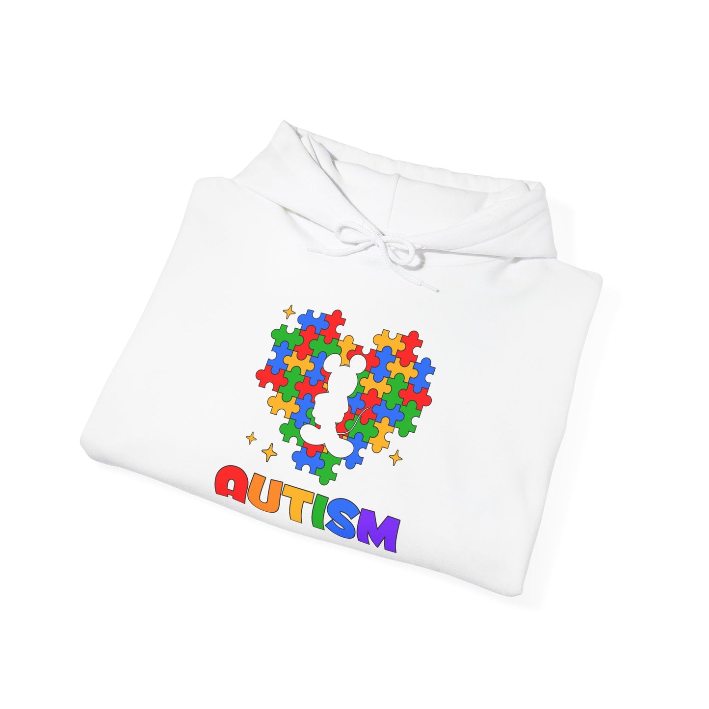 Autism Puzzle Heart Hoodie — Colorful Awareness Sweatshirt