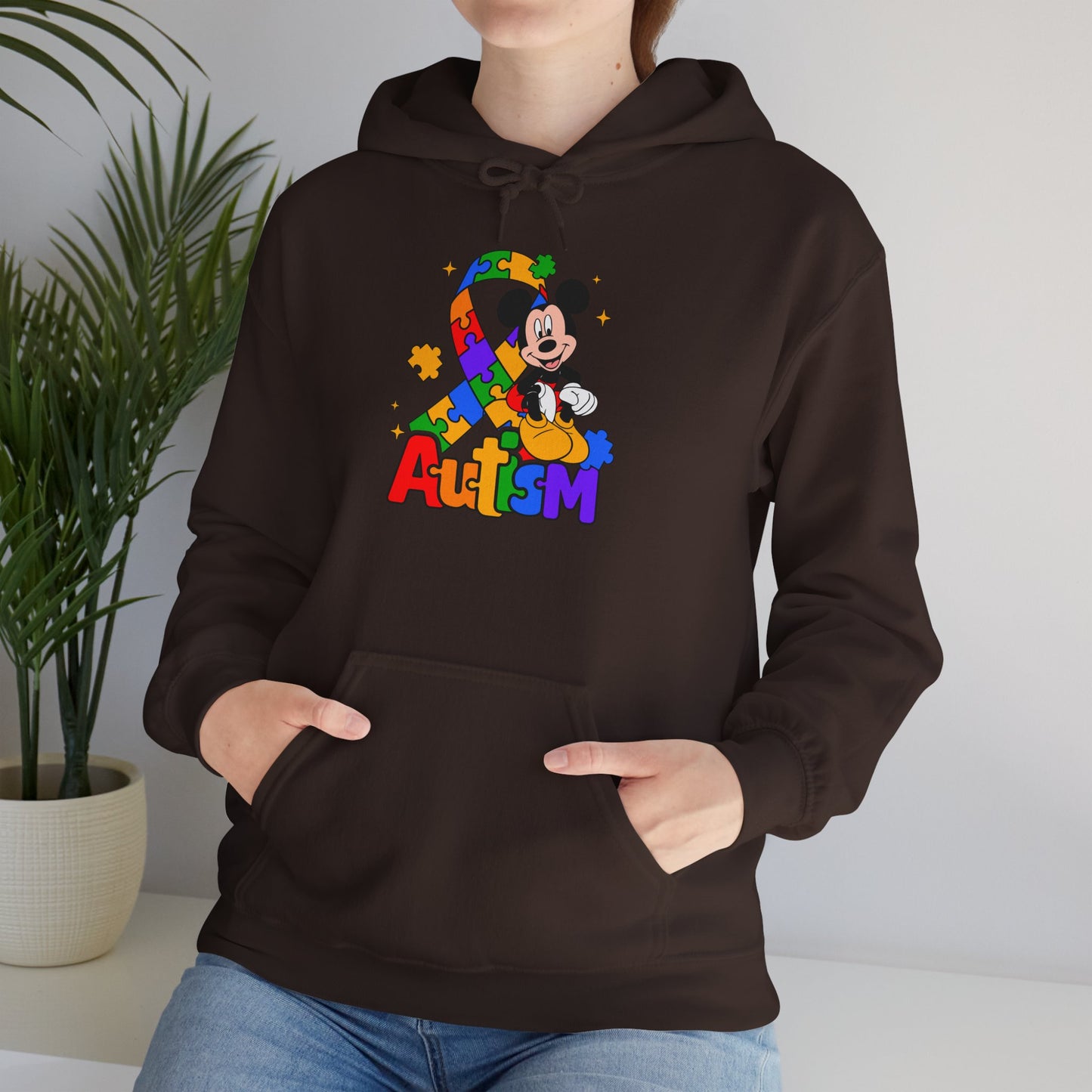 Autism Awareness Hoodie — Colorful Puzzle Heart Design