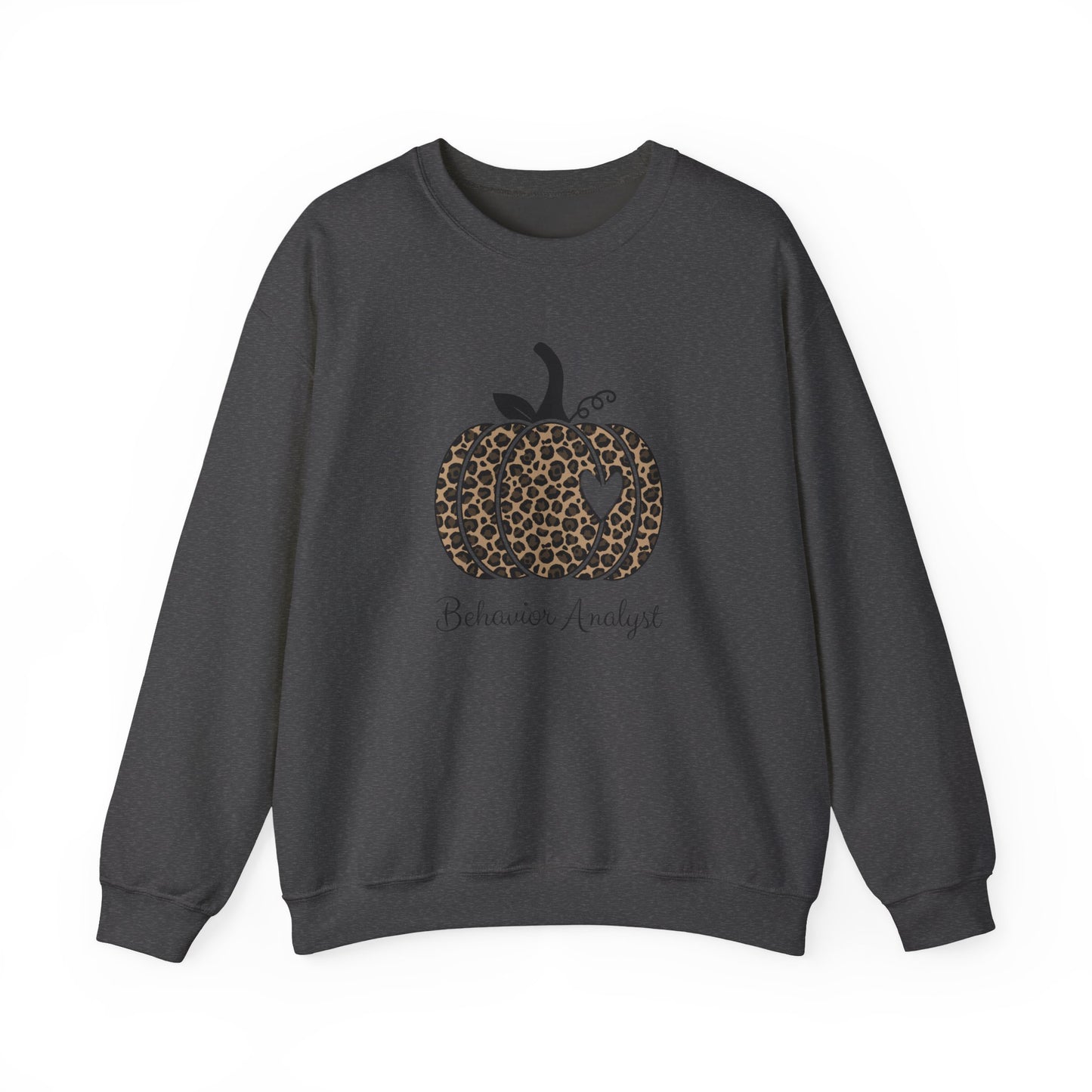 Leopard Pumpkin "Behavior Analyst" Crewneck Sweatshirt