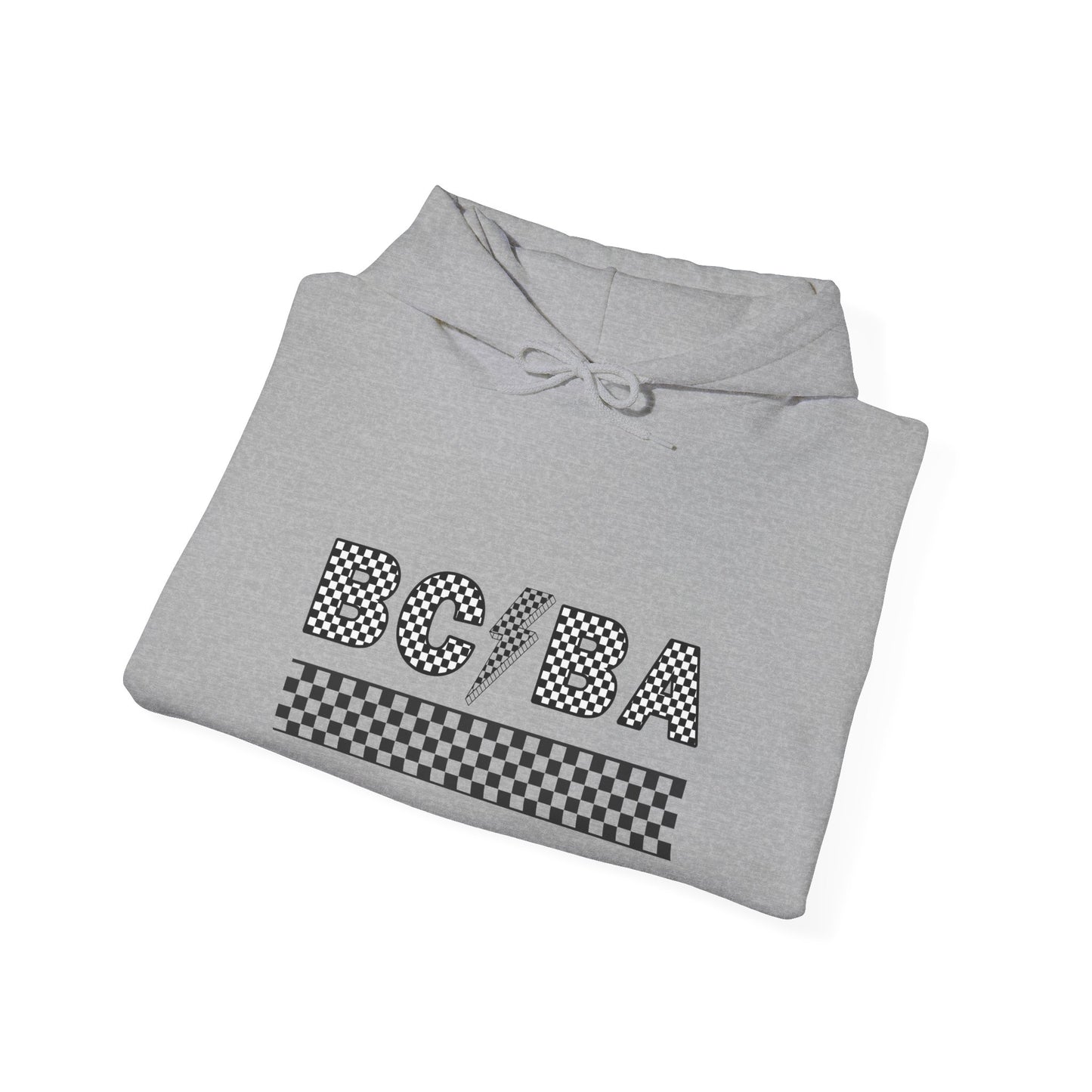 BCBA Lightening Bolt Checkered Hooded Sweatshirt