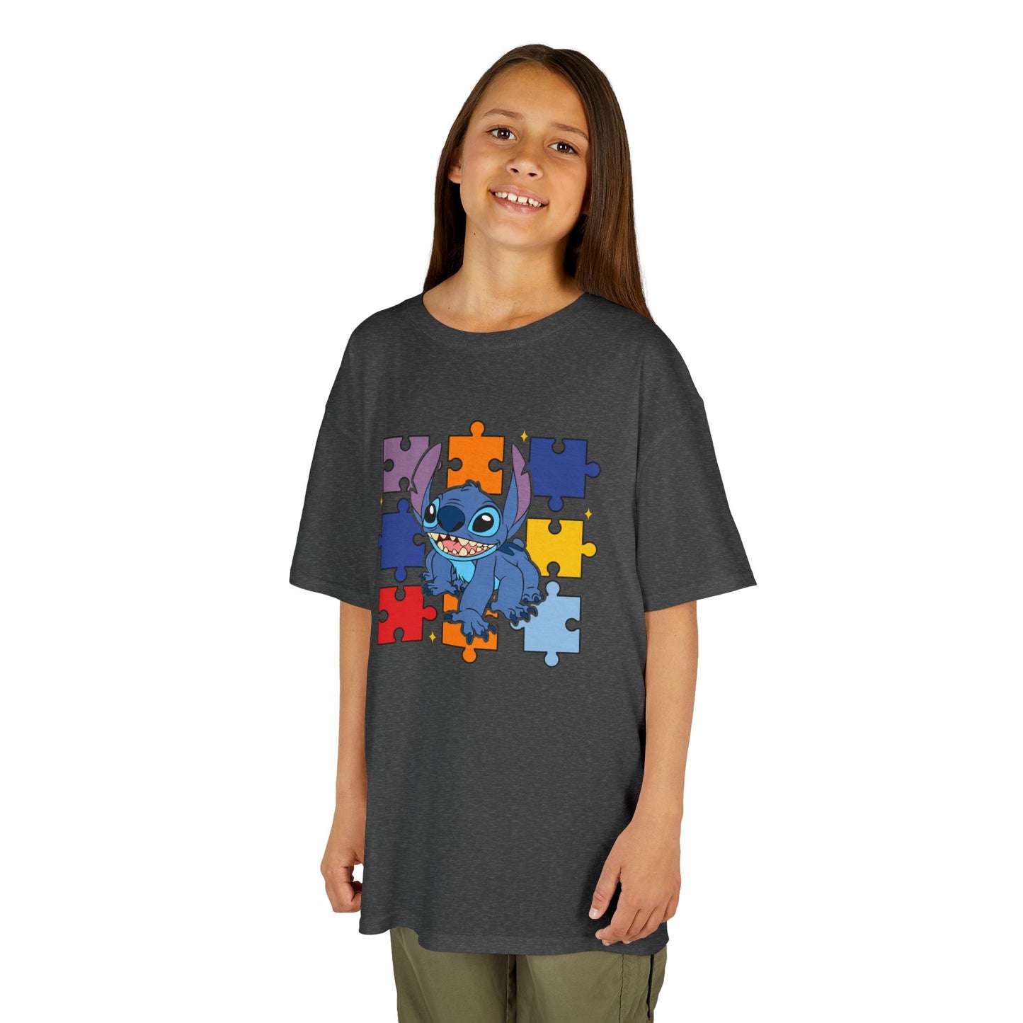 Autism Puzzle Stitch Kids Tee