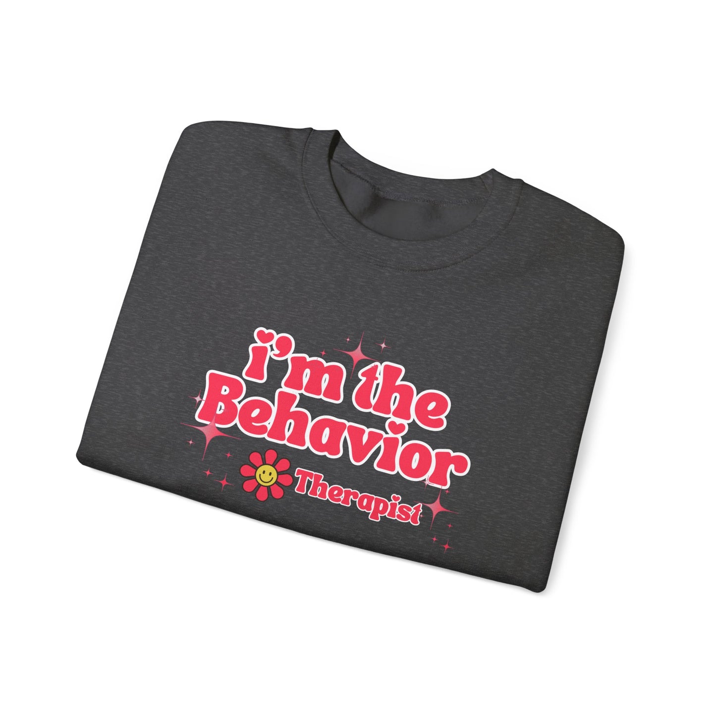 Behavior Therapist Sweatshirt - "I'm the Behavior Therapist" Retro Floral Crewneck