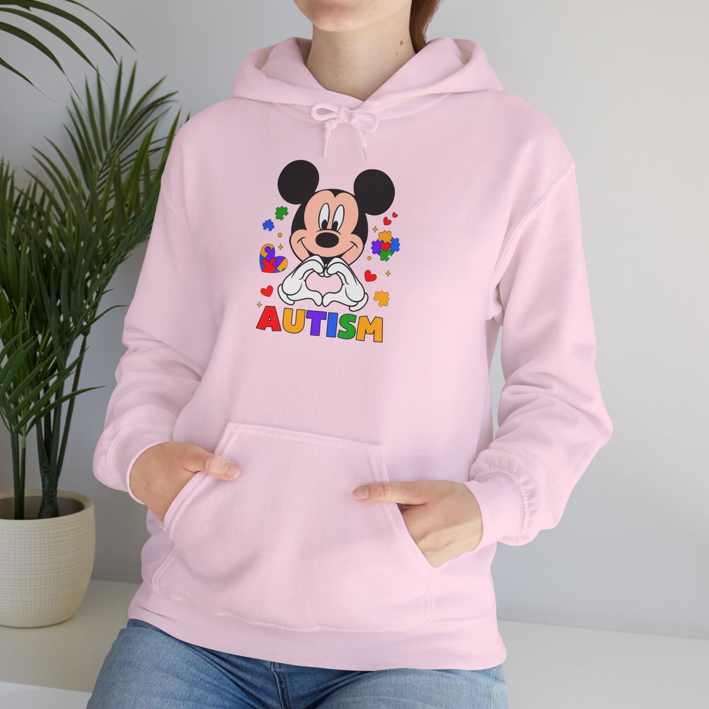 Autism Awareness Hoodie — Colorful Puzzle Heart Design