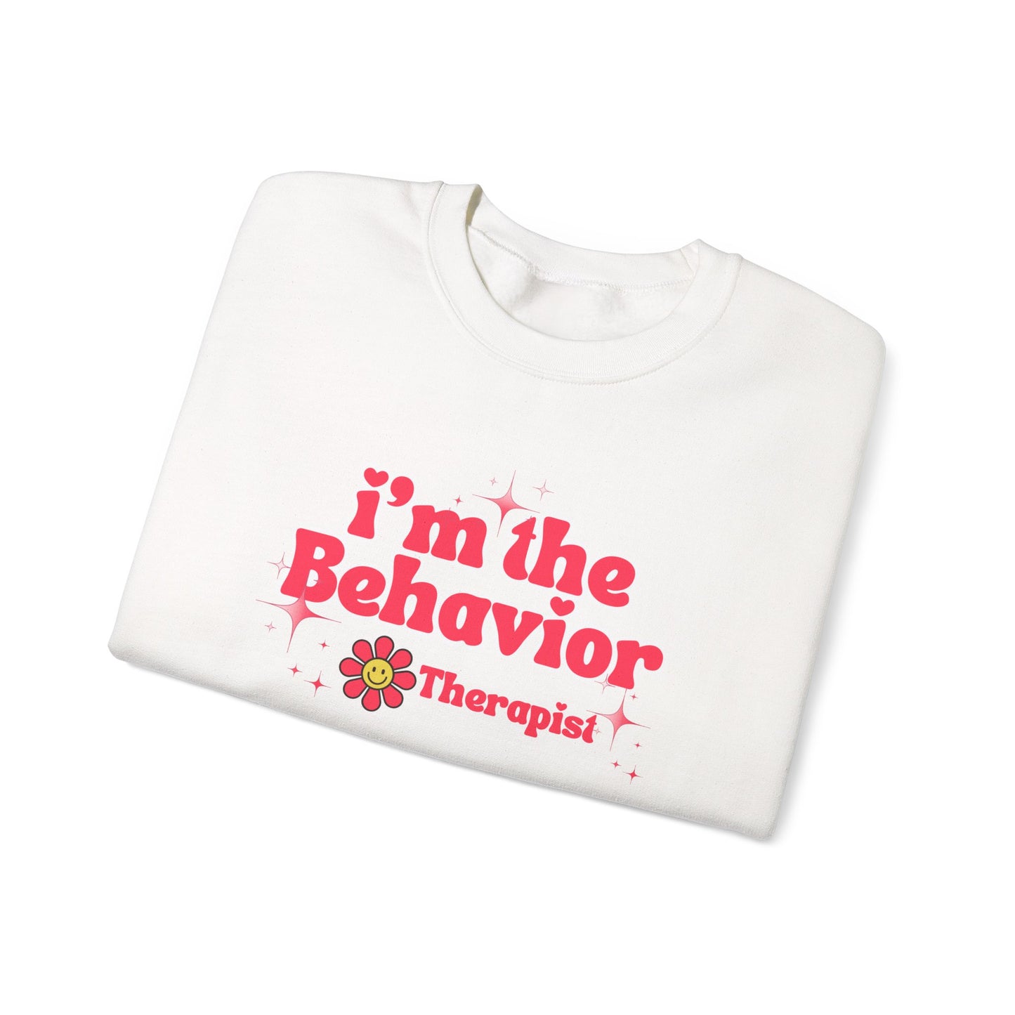 Behavior Therapist Sweatshirt - "I'm the Behavior Therapist" Retro Floral Crewneck
