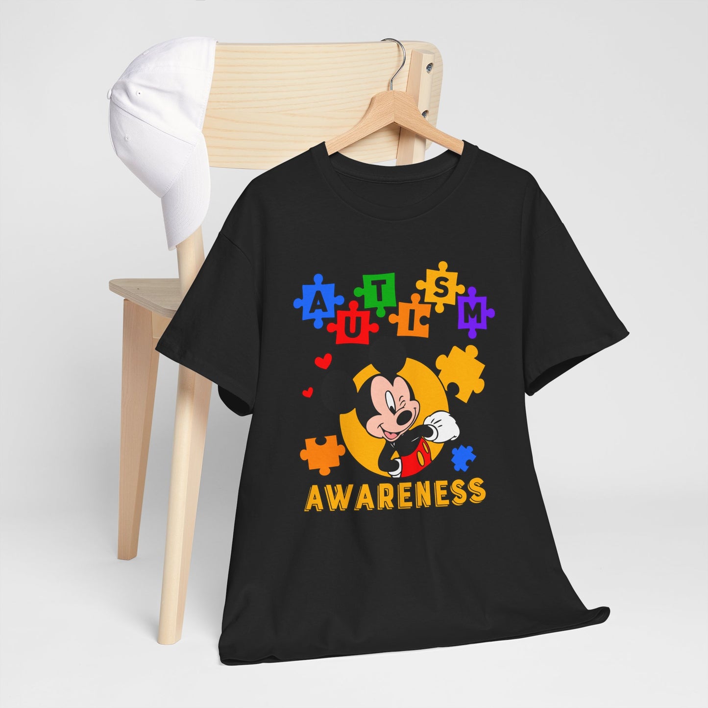 Autism Awareness Puzzle Tee — Cute Character Design