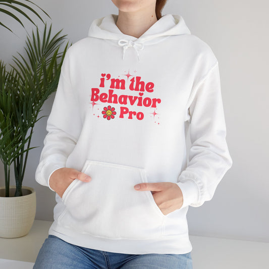 Behavior Pro Hoodie — Retro Flower "I'm the Behavior Pro"
