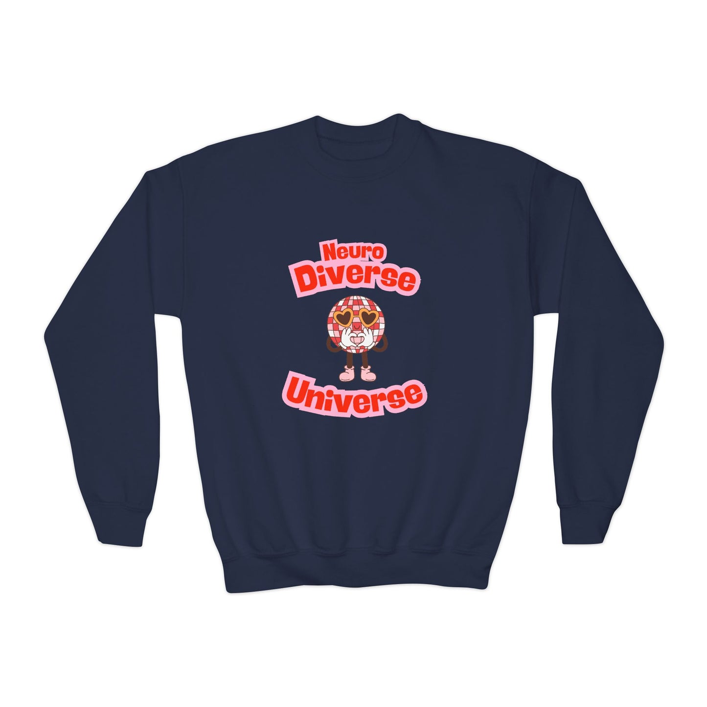 Neuro Diverse Universe Youth Crewneck Sweatshirt
