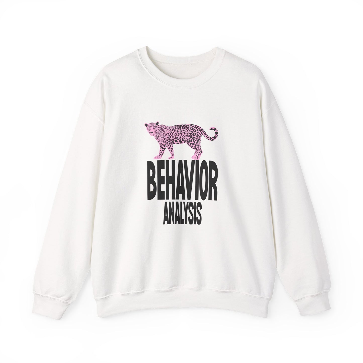 Behavior Analysis Leopard Crewneck Sweatshirt for Animal Lovers
