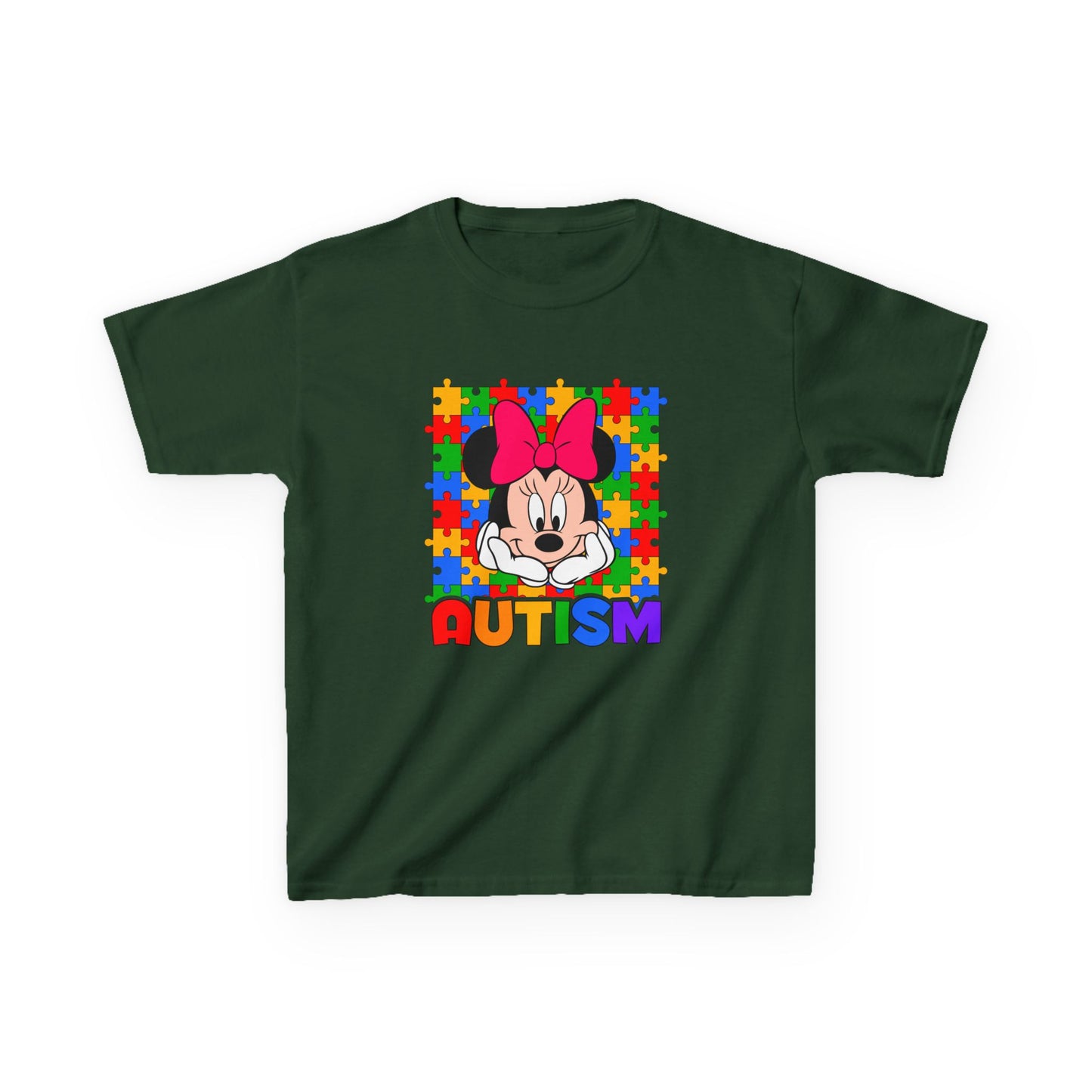 Kids Tee — Colorful Puzzle Autism Support Shirt