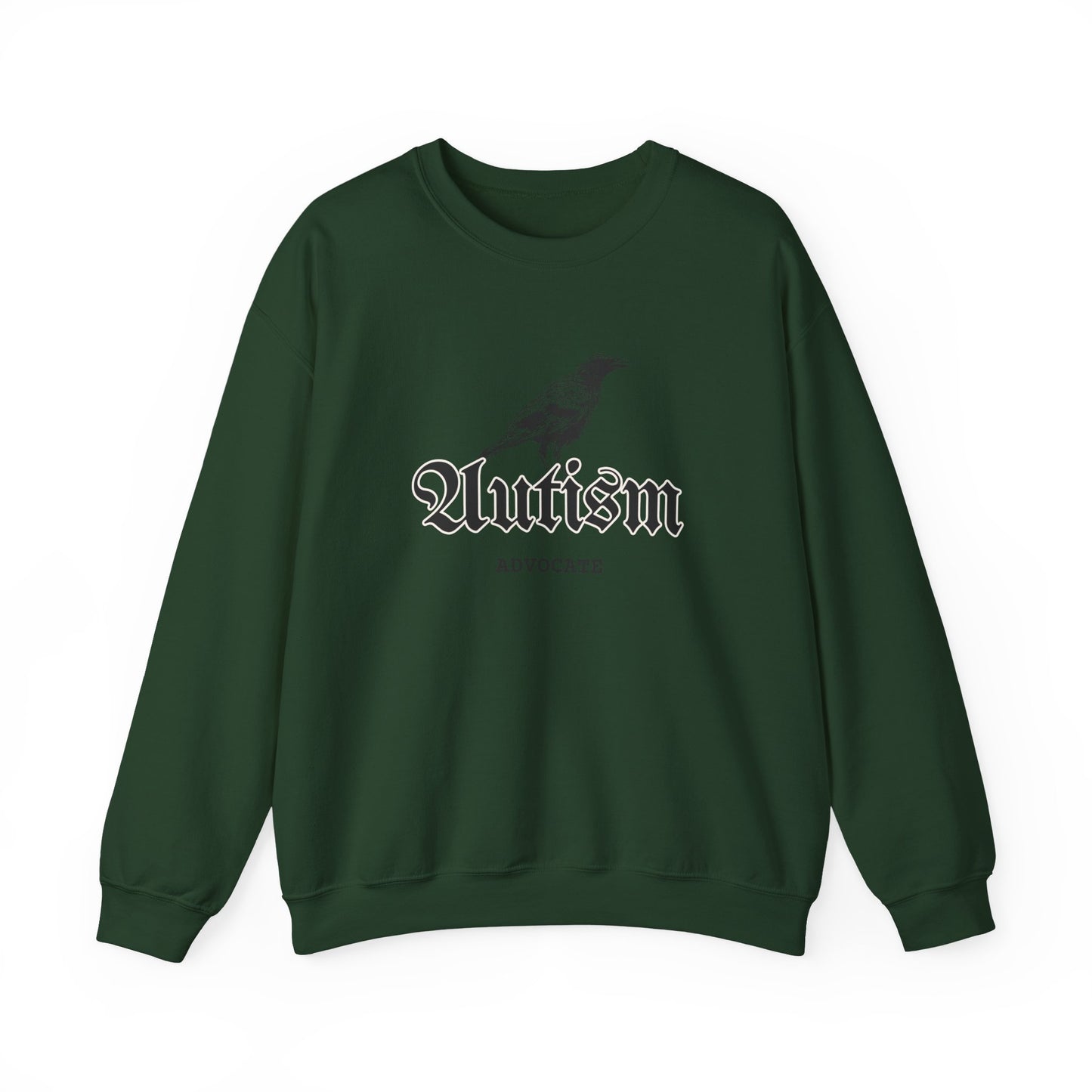 Autism Advocate Crewneck Sweatshirt — Vintage Raven Graphic