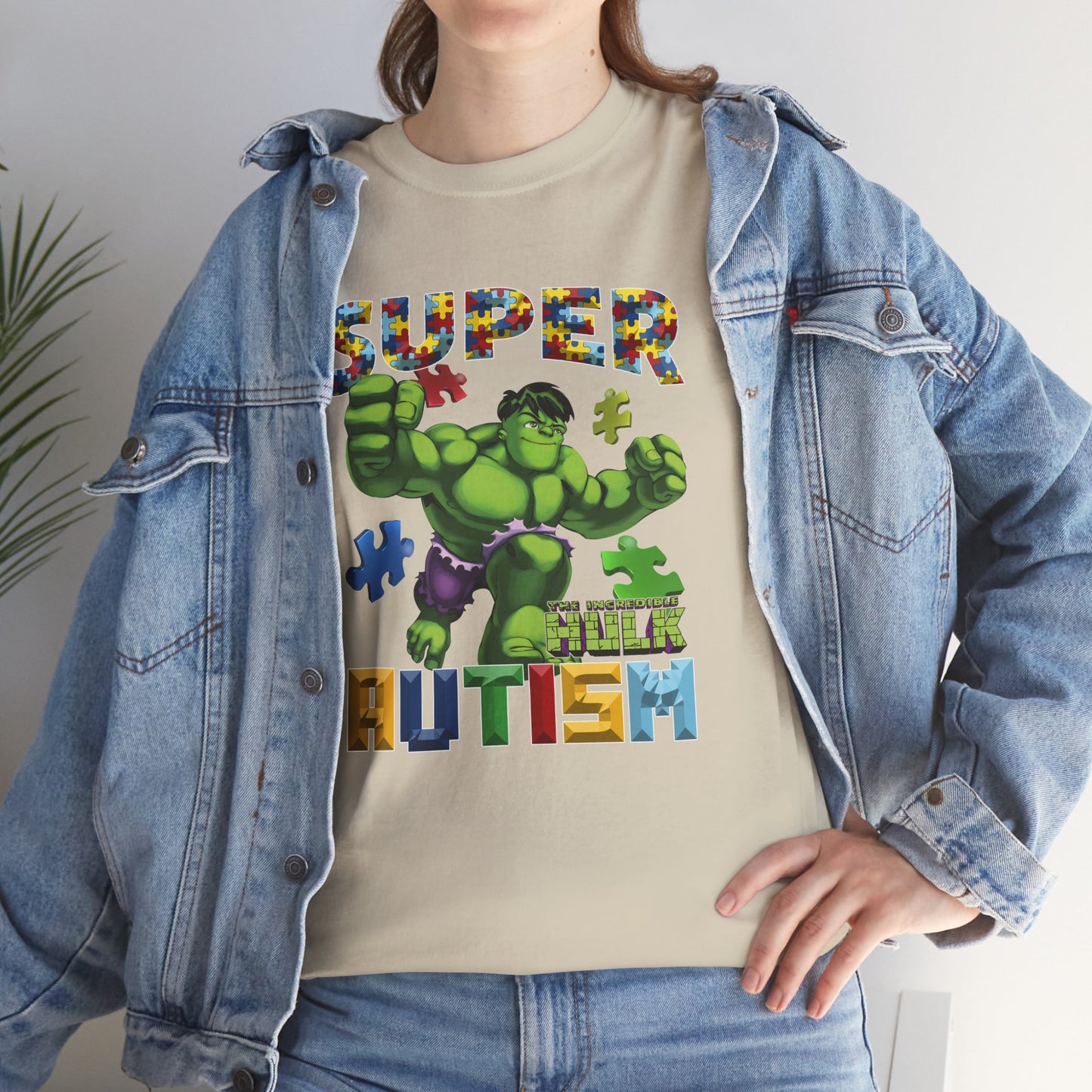 Autism Superhero Tee — 'Super Autism' Puzzle-Pattern Kids Shirt