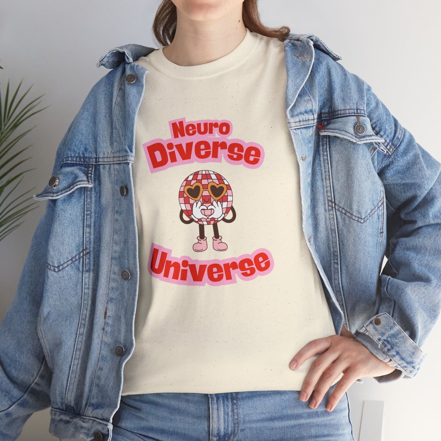 Neuro Diverse Universe Tee - Unisex Heavy Cotton T-Shirt for Inclusivity and Awareness