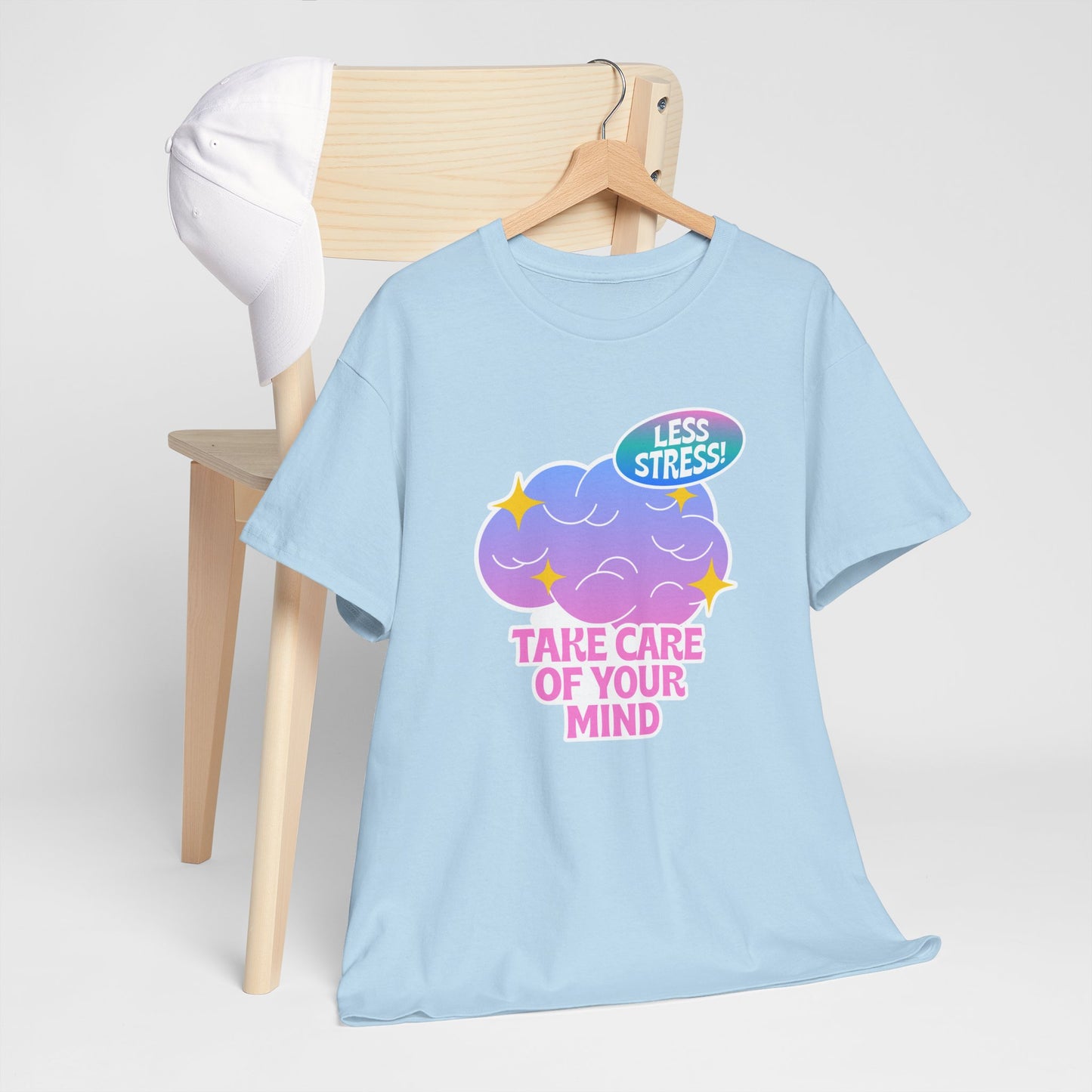 Stress Relief Unisex Cotton Tee - Take Care of Your Mind