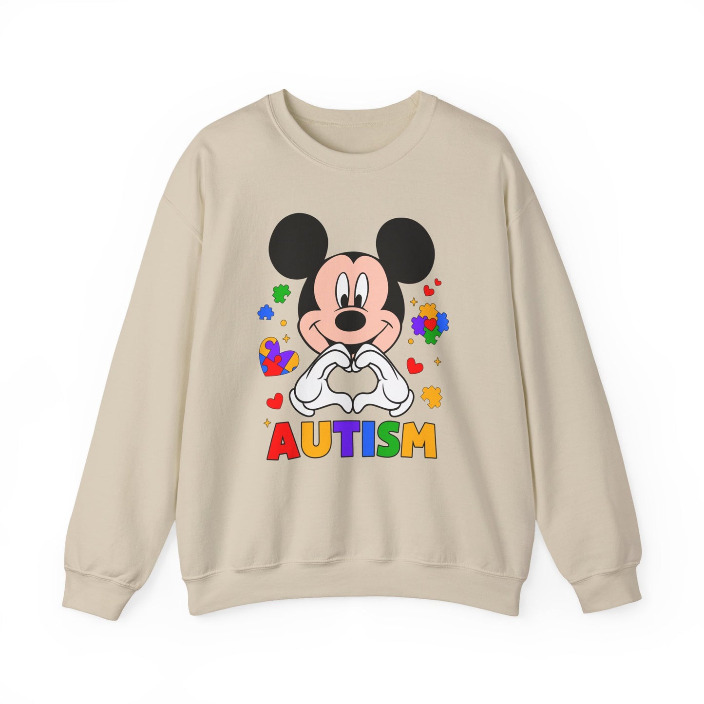 Autism Awareness Cartoon Crewneck Sweatshirt