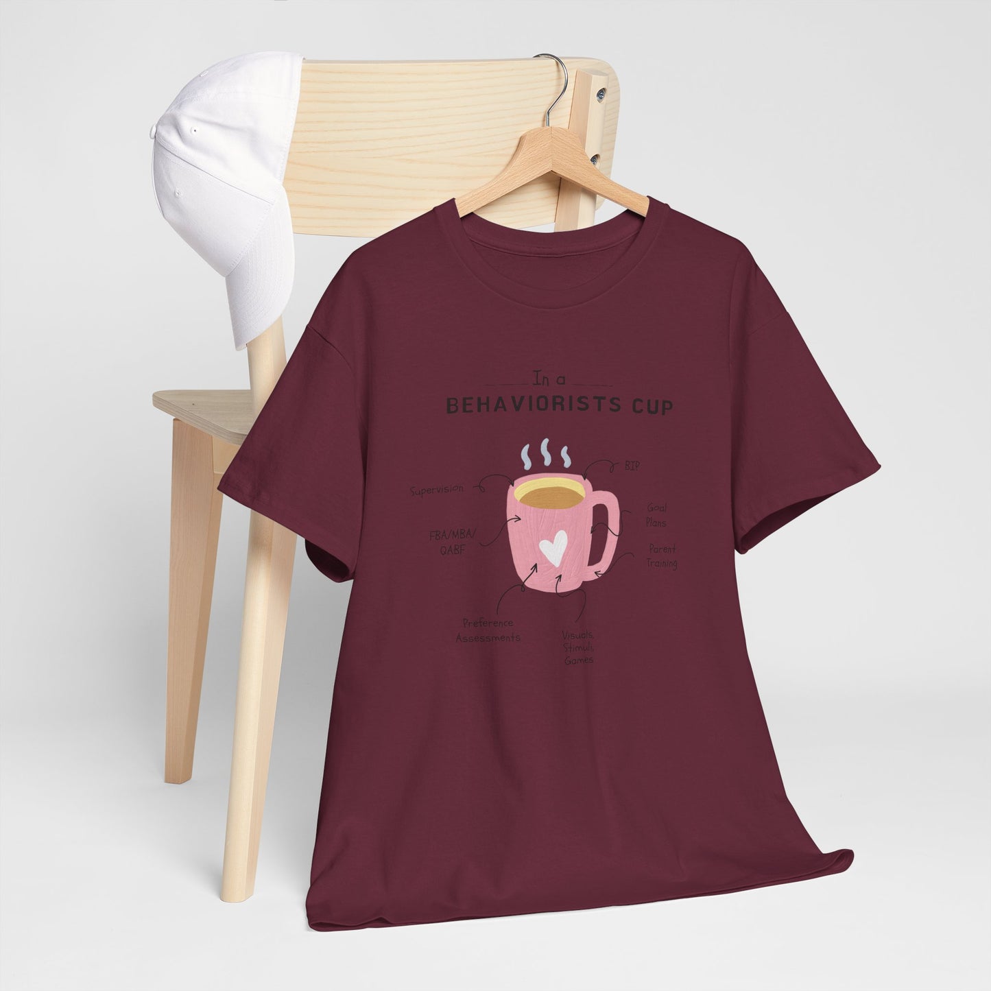 Behaviorist's Cup Unisex Heavy Cotton Tee - Fun Graphic Tee for Psychology Lovers