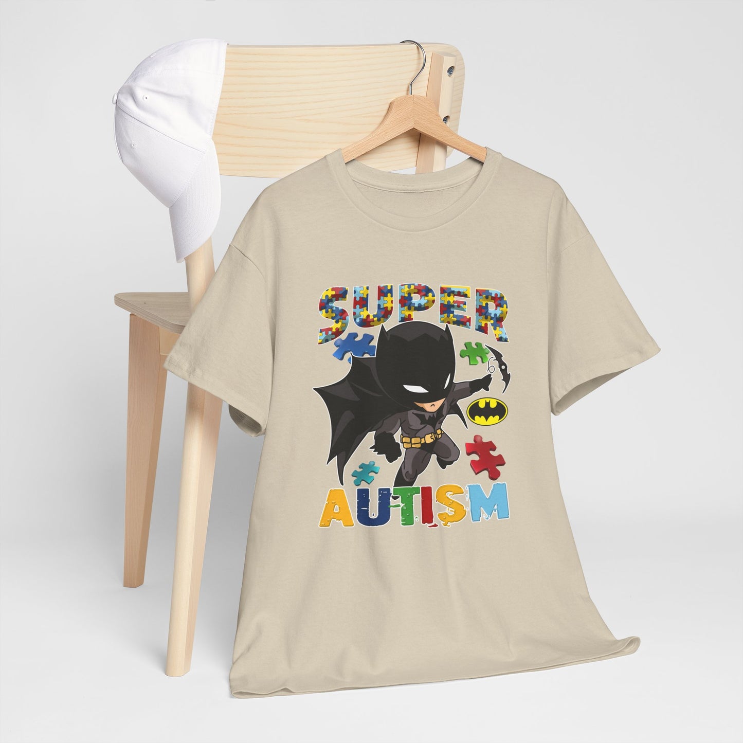 Super Autism T-Shirt — Kids' Puzzle-Heart Hero Tee for Autism Awareness