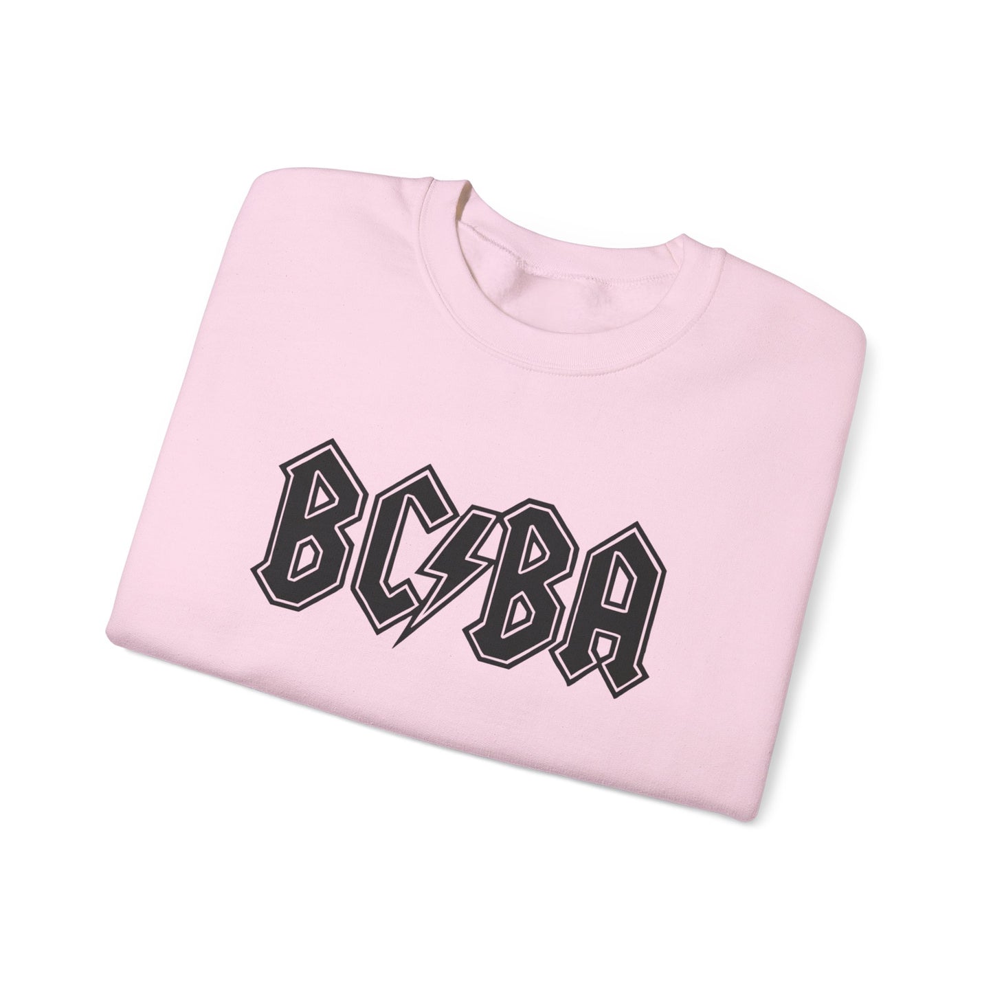 Sweatshirt — BCBA Lightning Logo Crewneck (Rock Band Vintage Style)