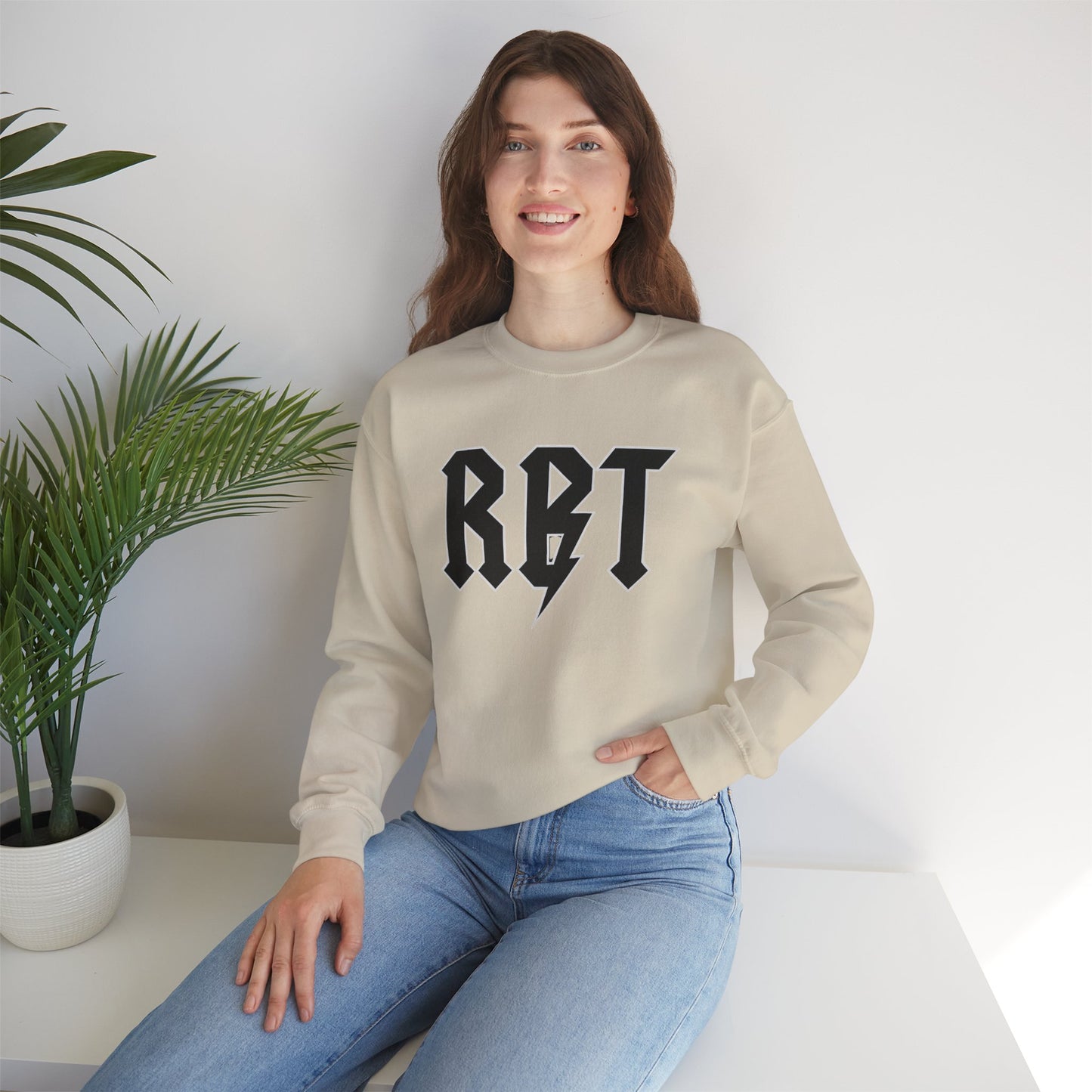 Rock Bolt Crewneck Sweatshirt — RBT Lightning Logo Pullover