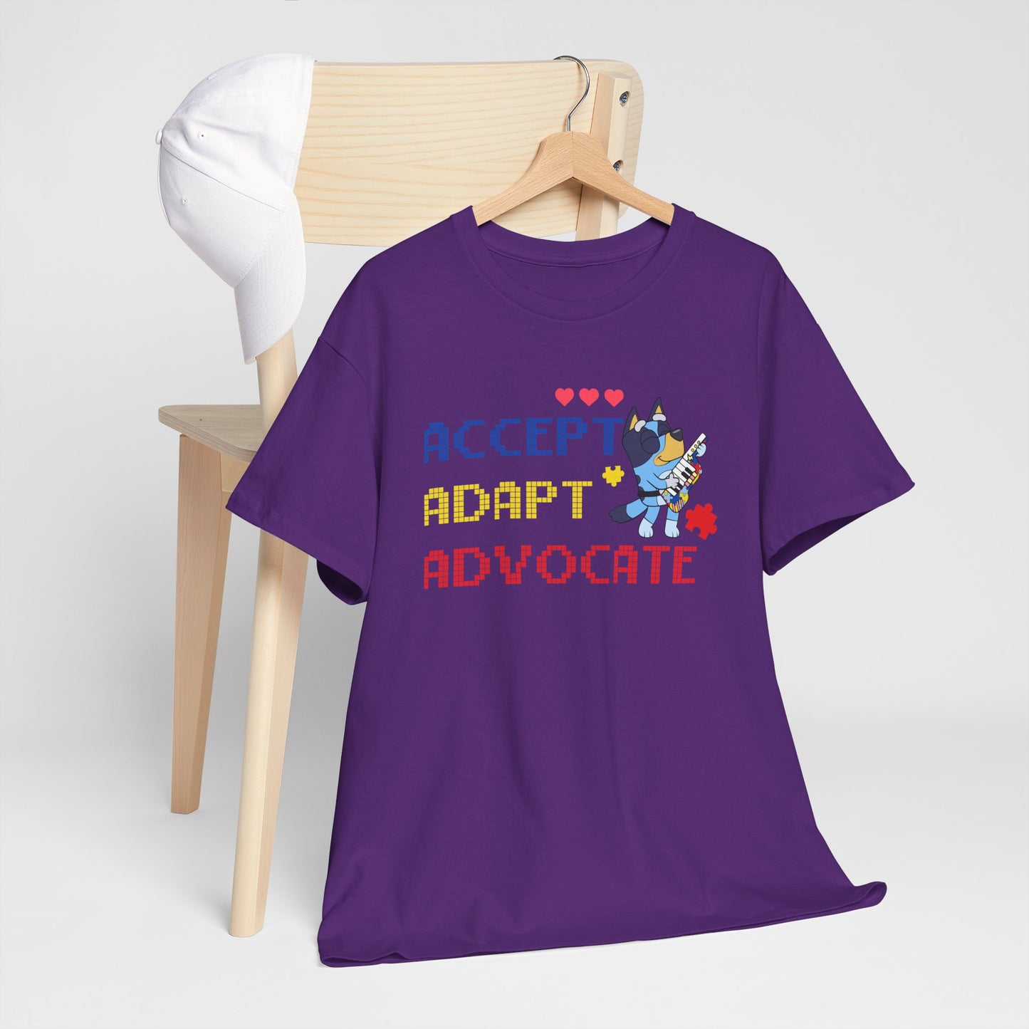 Accept Adapt Advocate Tee — Support & Advocacy Graphic T‑Shirt