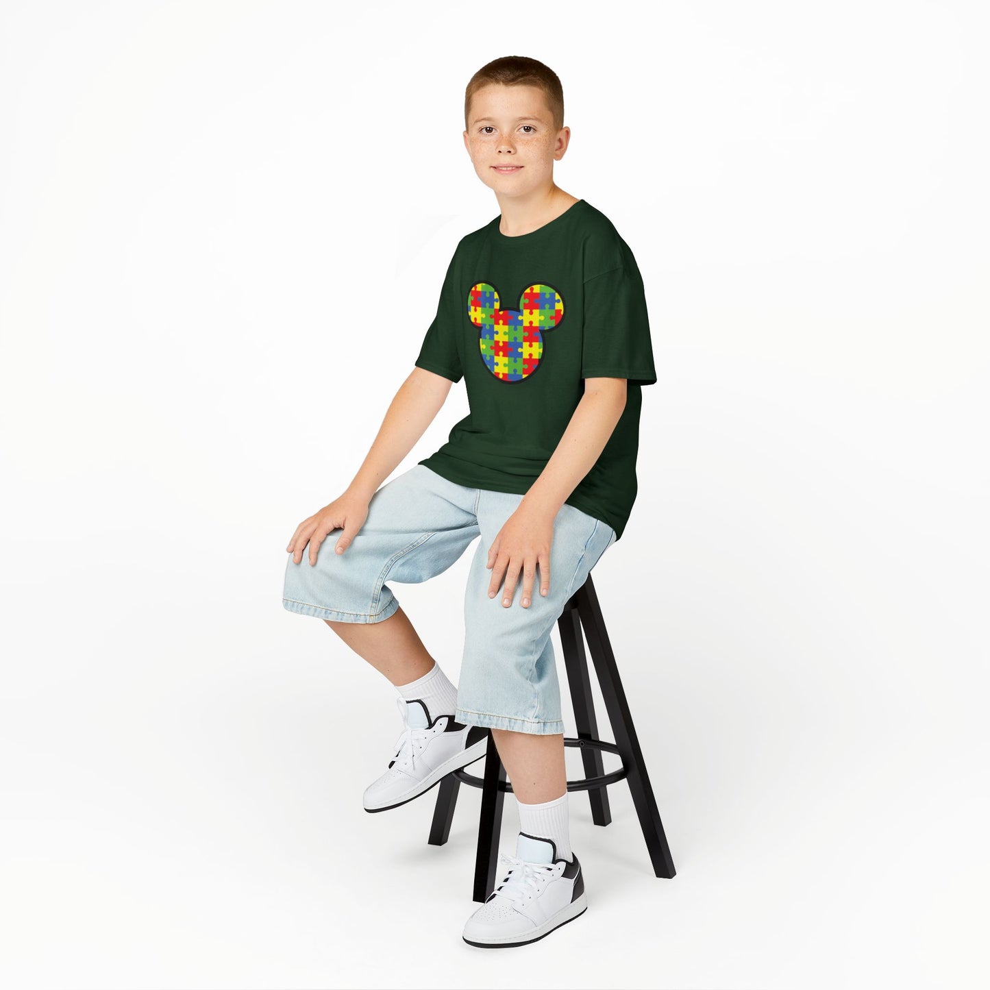 Colorful Puzzle Mickey Mouse Kids Tee