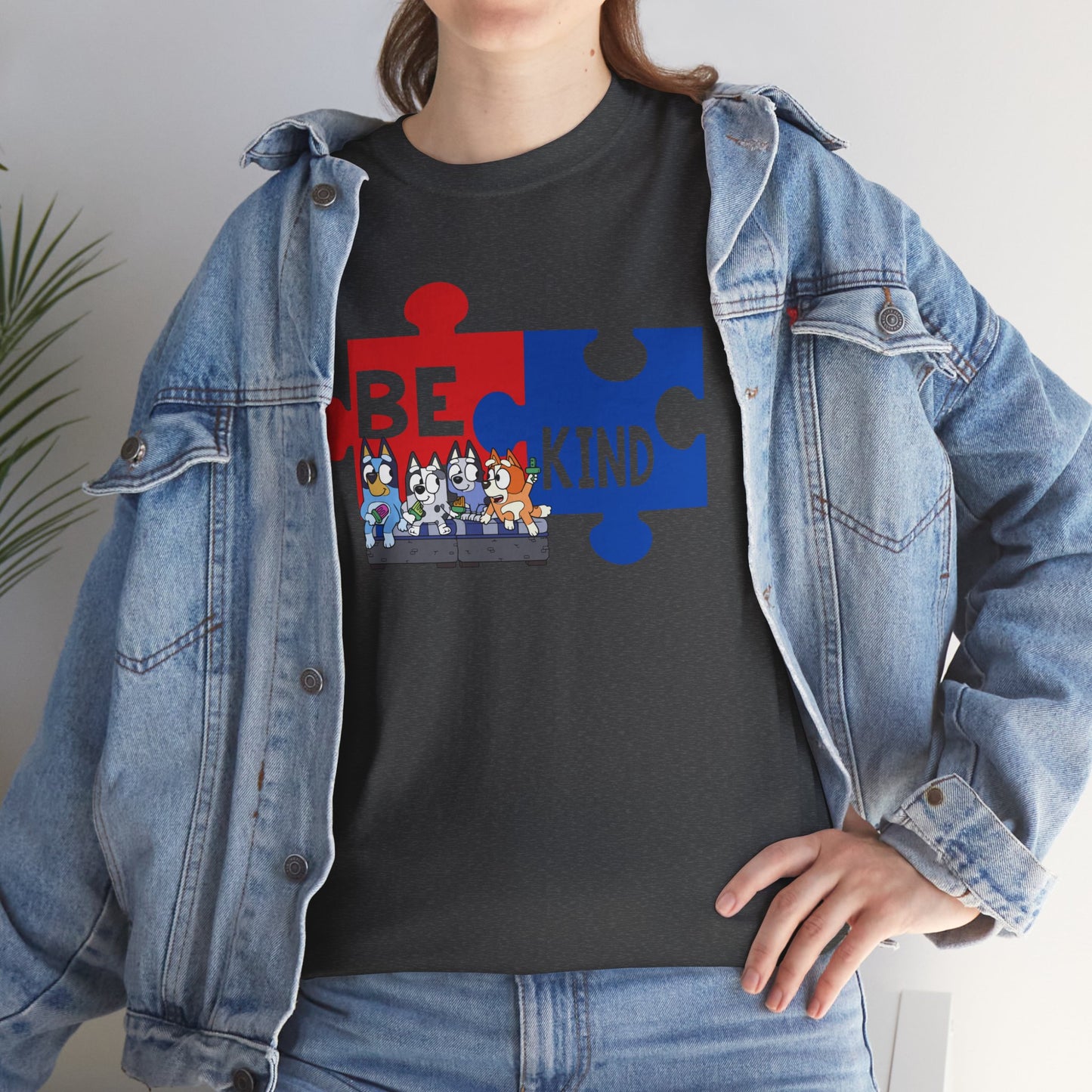 Be Kind Puzzle Piece T-Shirt — Autism Awareness Tee