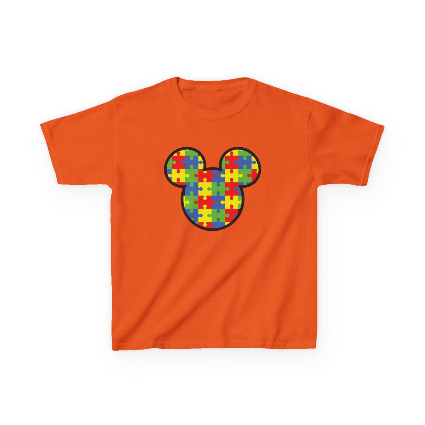 Colorful Puzzle Mickey Mouse Kids Tee