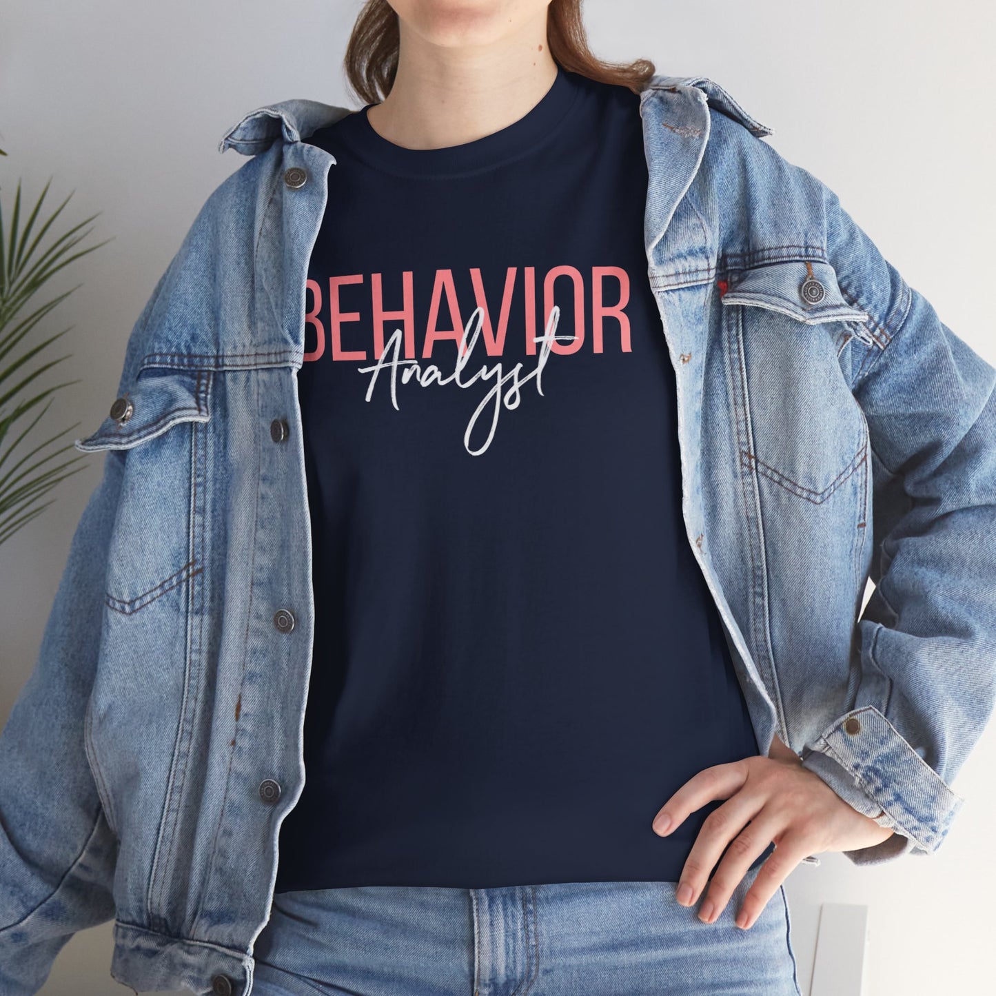 Behavior Analyst Tee — Pink Script Behavioral Science T-Shirt